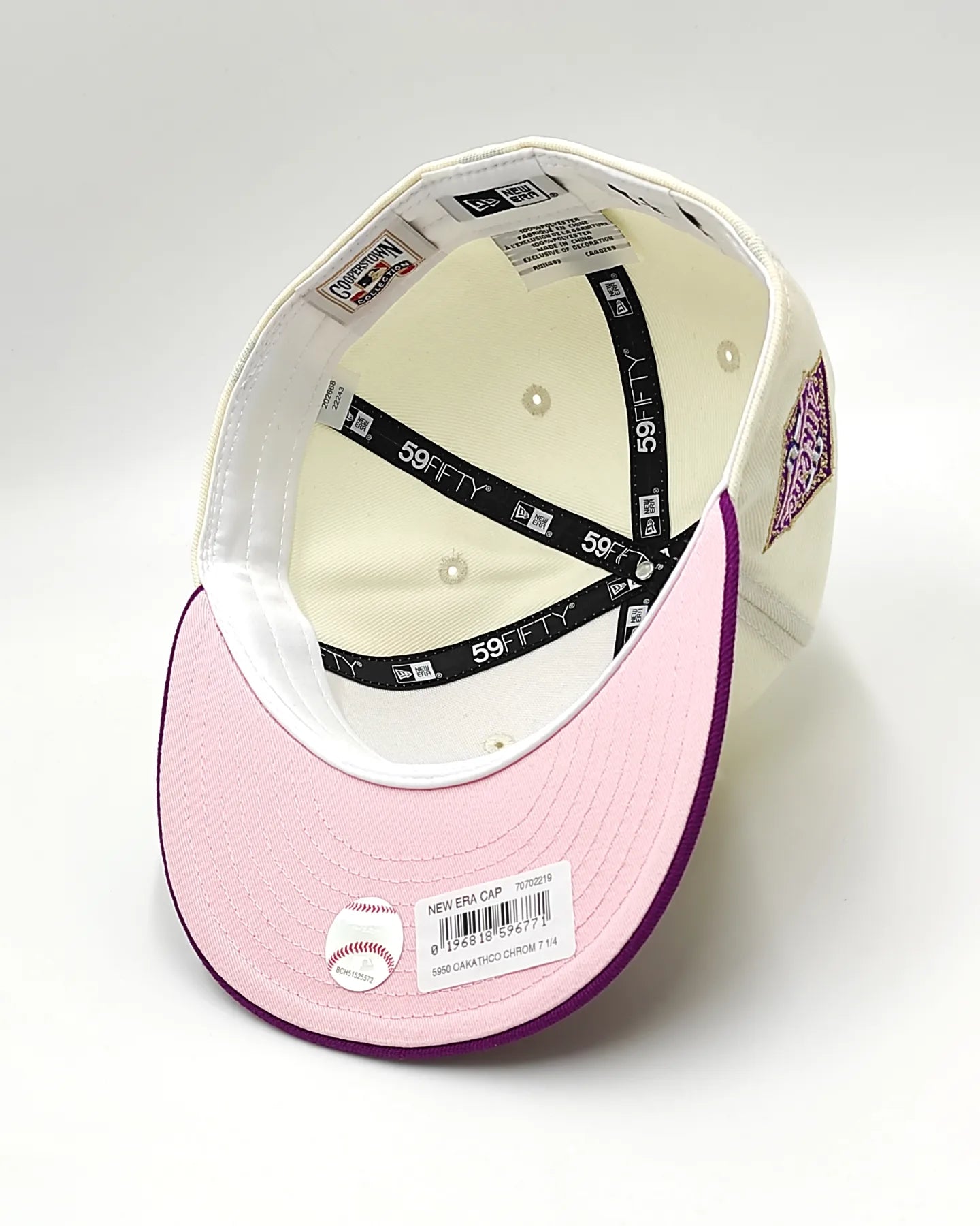 New Era Oakland Athletics 25th anniversary cream dome prime edition 59fifty fitted hat