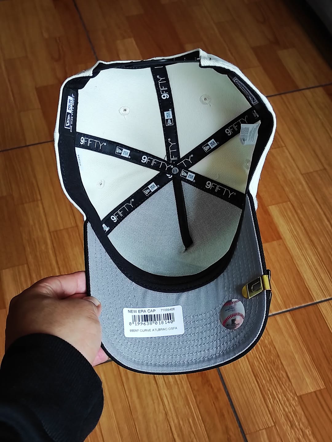 9FIFTY A-Frame Atlanta braves Chrome Black Snapback New era