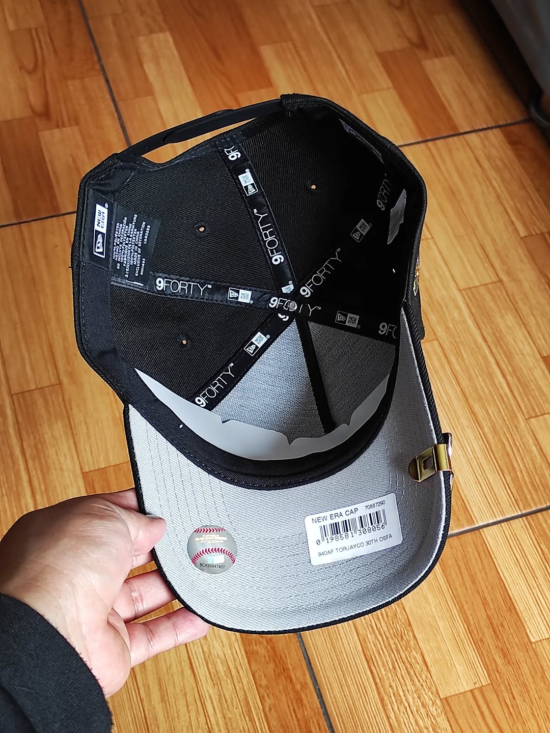 New Era Toronto Blue Jays 40th Season Black Gold 9Forty A Frame Snapback Hat