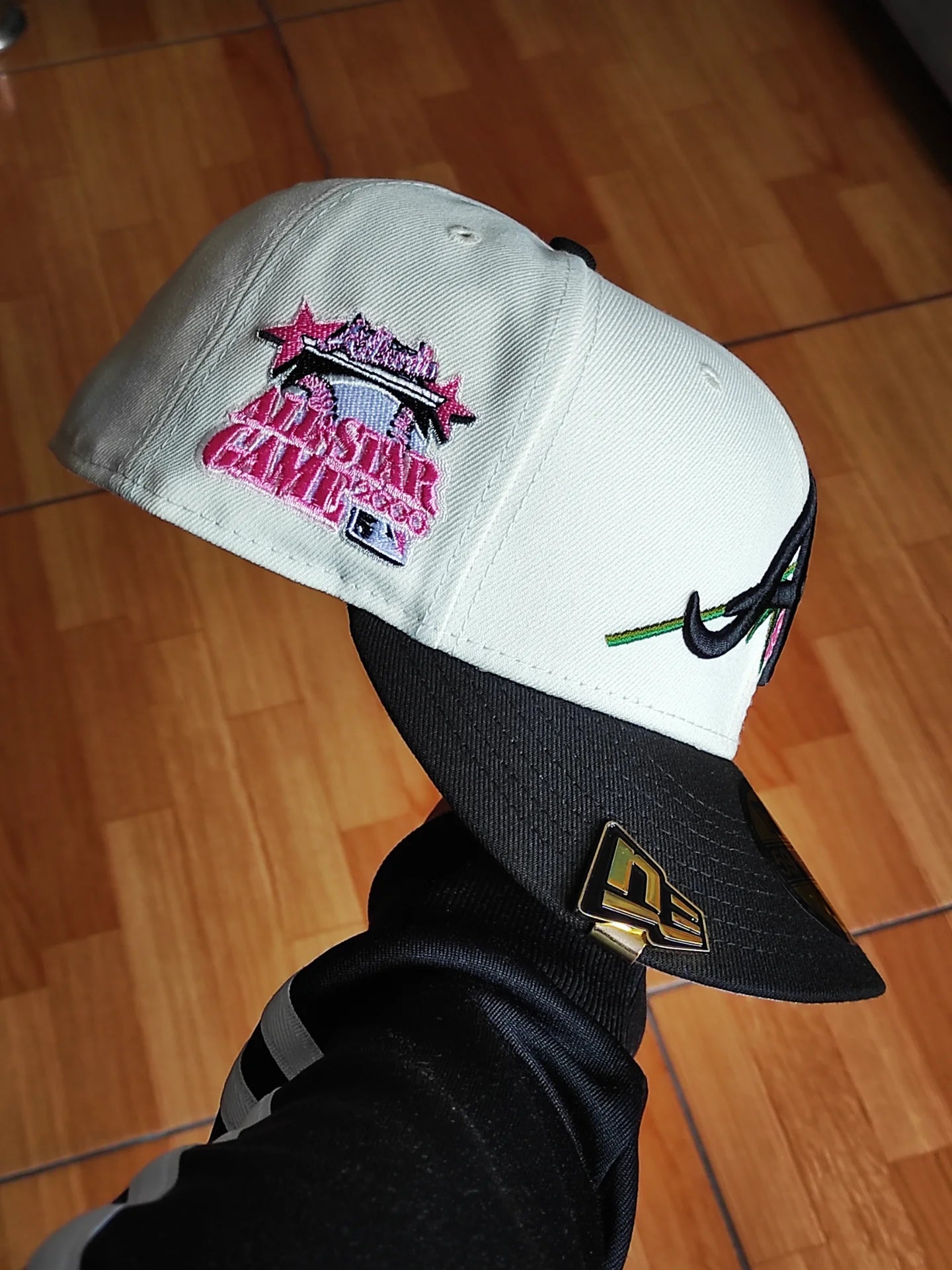 New Era Atlanta braves Rose all Star game Chrome Black / pink edition 59fifty fitted