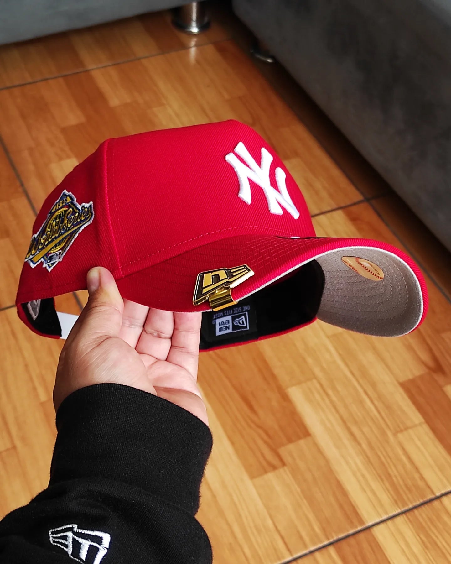 Visera Gorra New Era Ny Roja Baseball Hats Gorras De Los Yankees