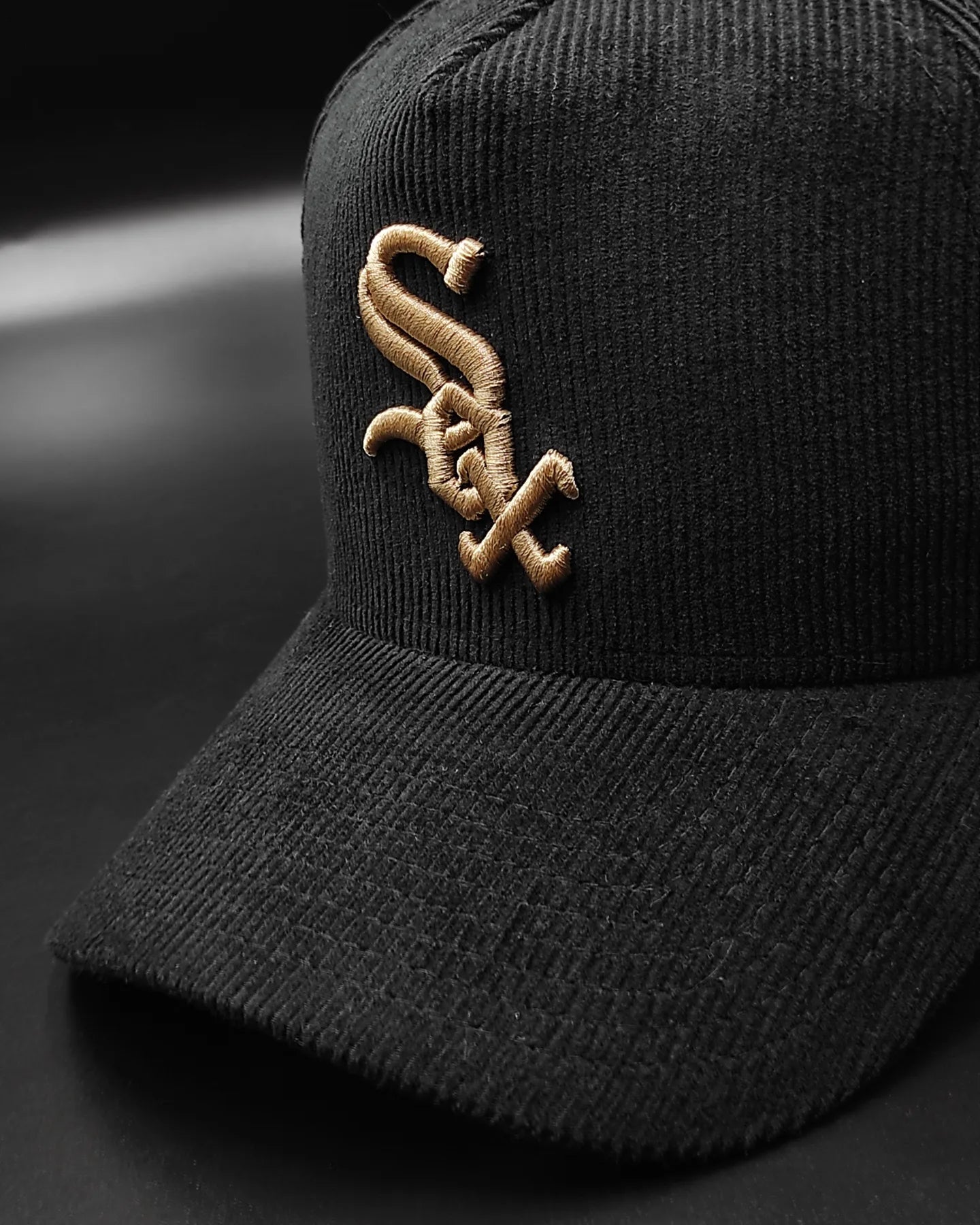 New Era White sox"Corduroy Black" 9 Forty A-FRAME snapback