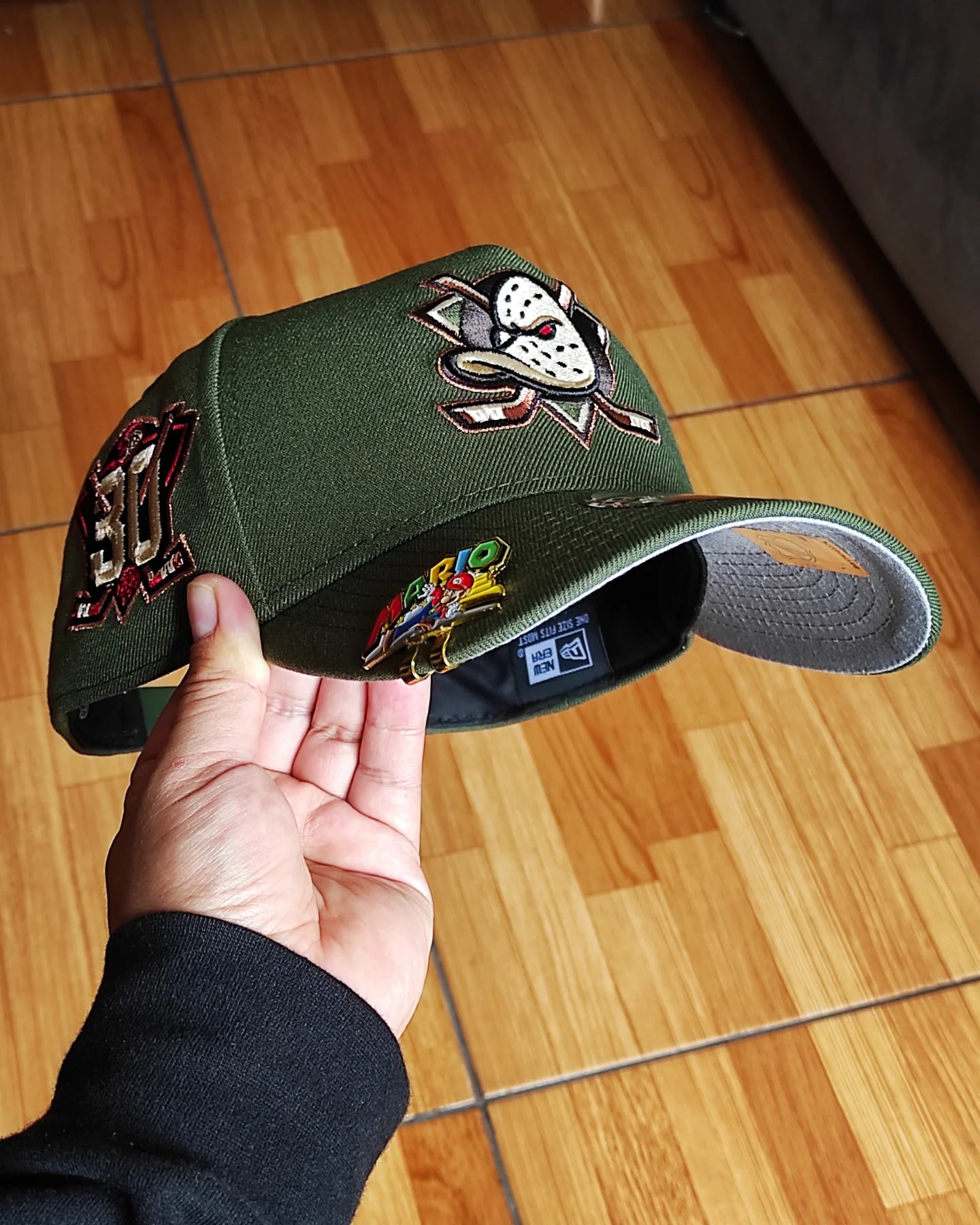 New Era Anaheim Ducks 30th Anniversary Horror Pack🔪 Green Edition 9Forty A Frame Snapback Hat