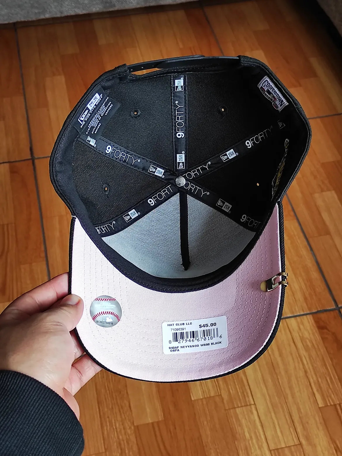 New era 9FORTY A-Frame New York Yankees 1996 world series Lucky cat pink uv