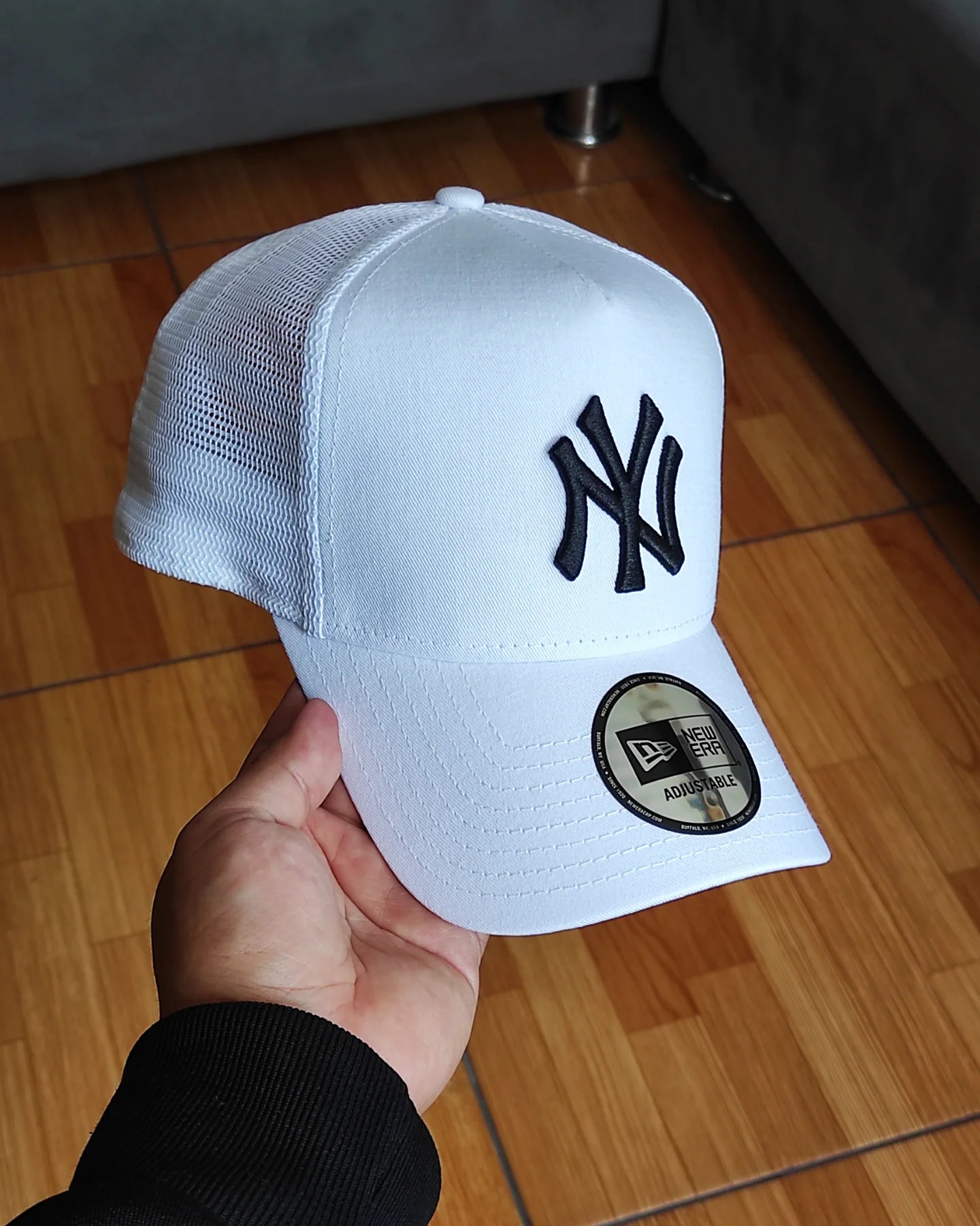 New Era New York Yankees white Trucker a-frame
