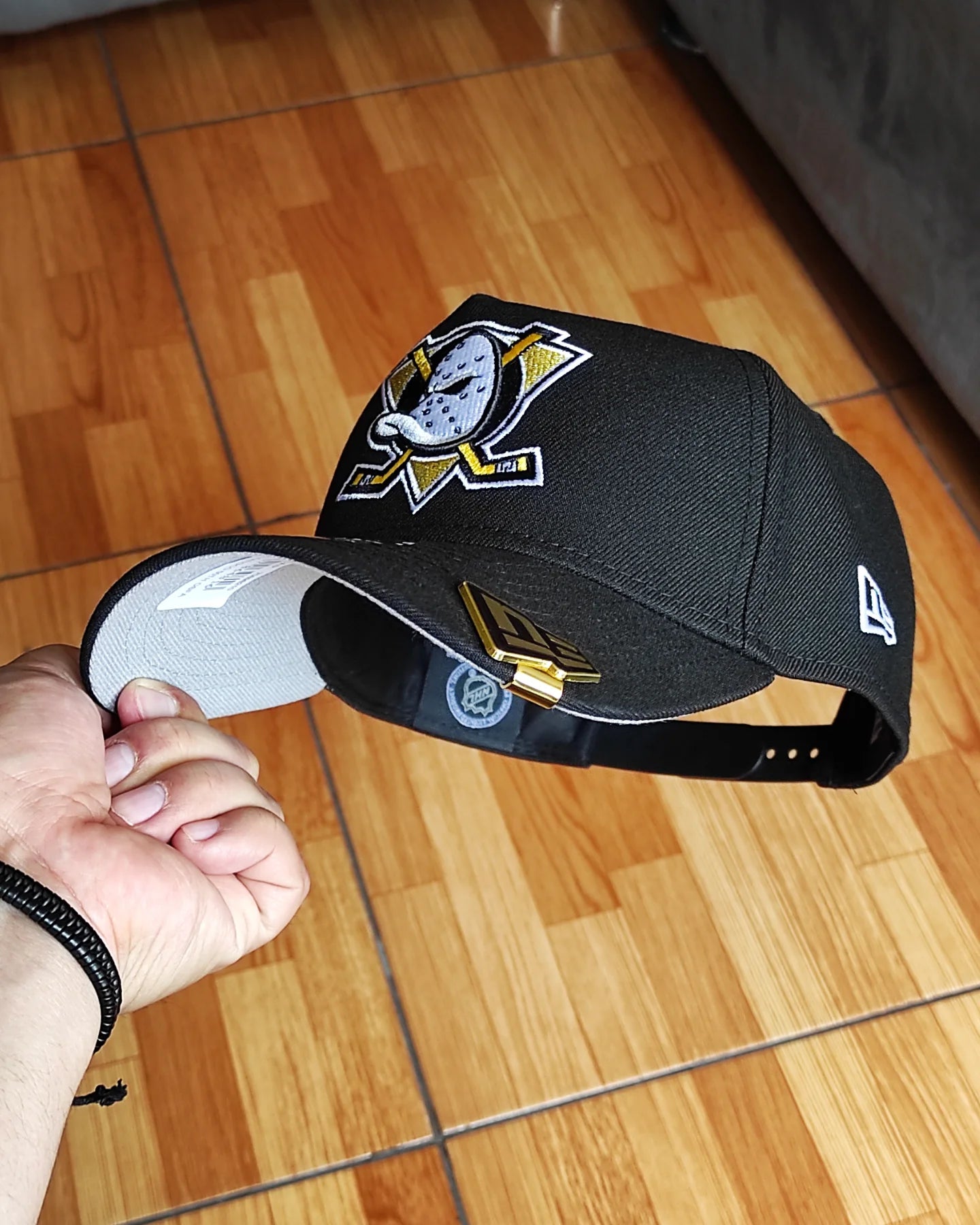 New Era Anaheim Ducks 30th Anniversary Black Classic 9Forty A Frame Snapback
