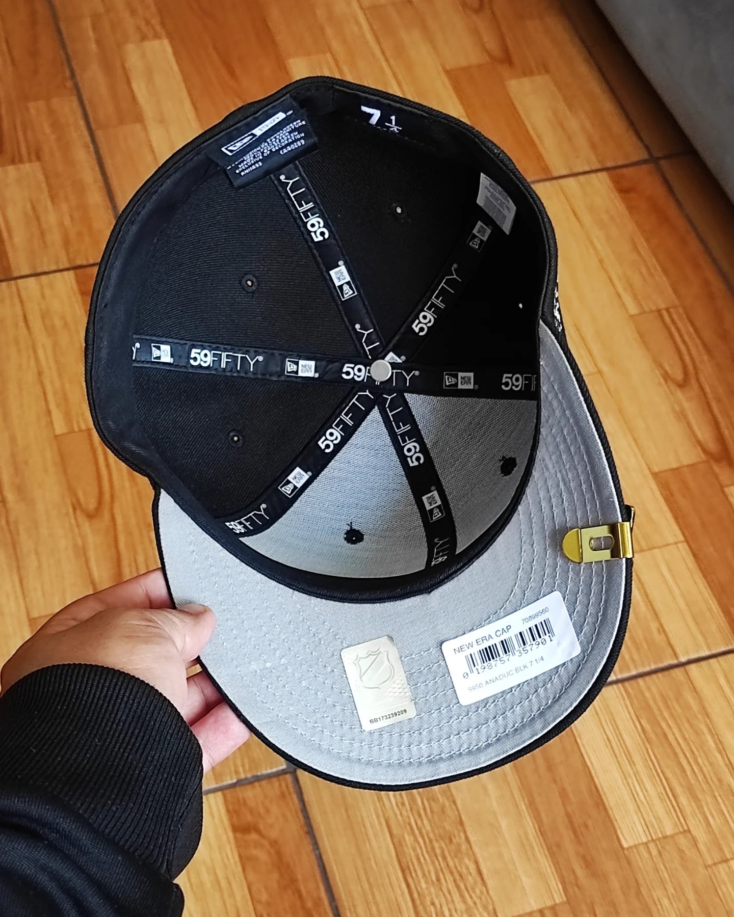 New Era Anaheim Ducks Blackout Prime Edition 59Fifty Fitted Hat