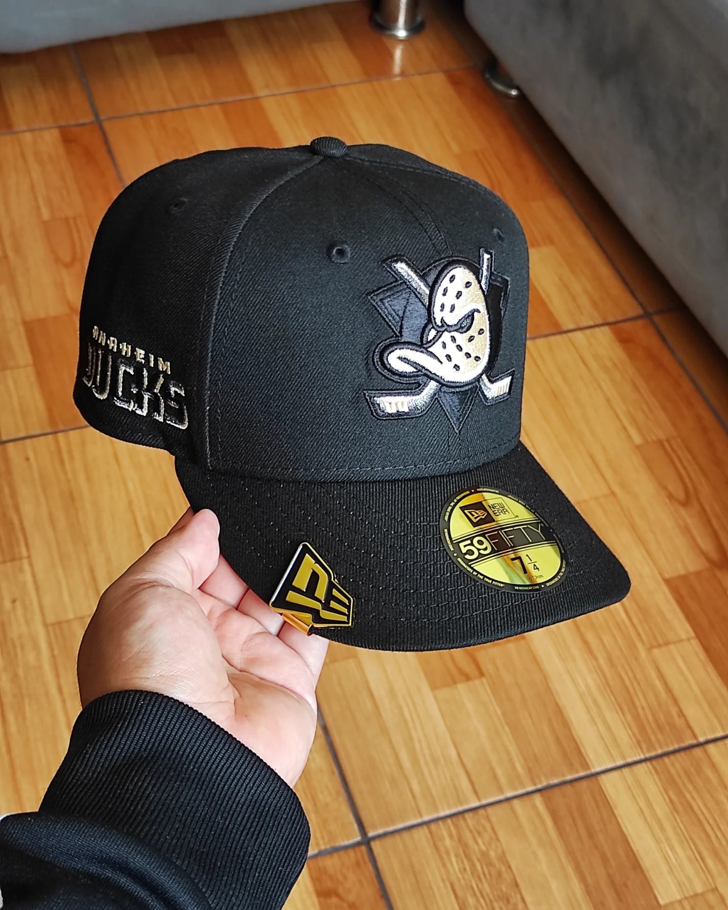 New Era Anaheim Ducks Blackout Prime Edition 59Fifty Fitted Hat