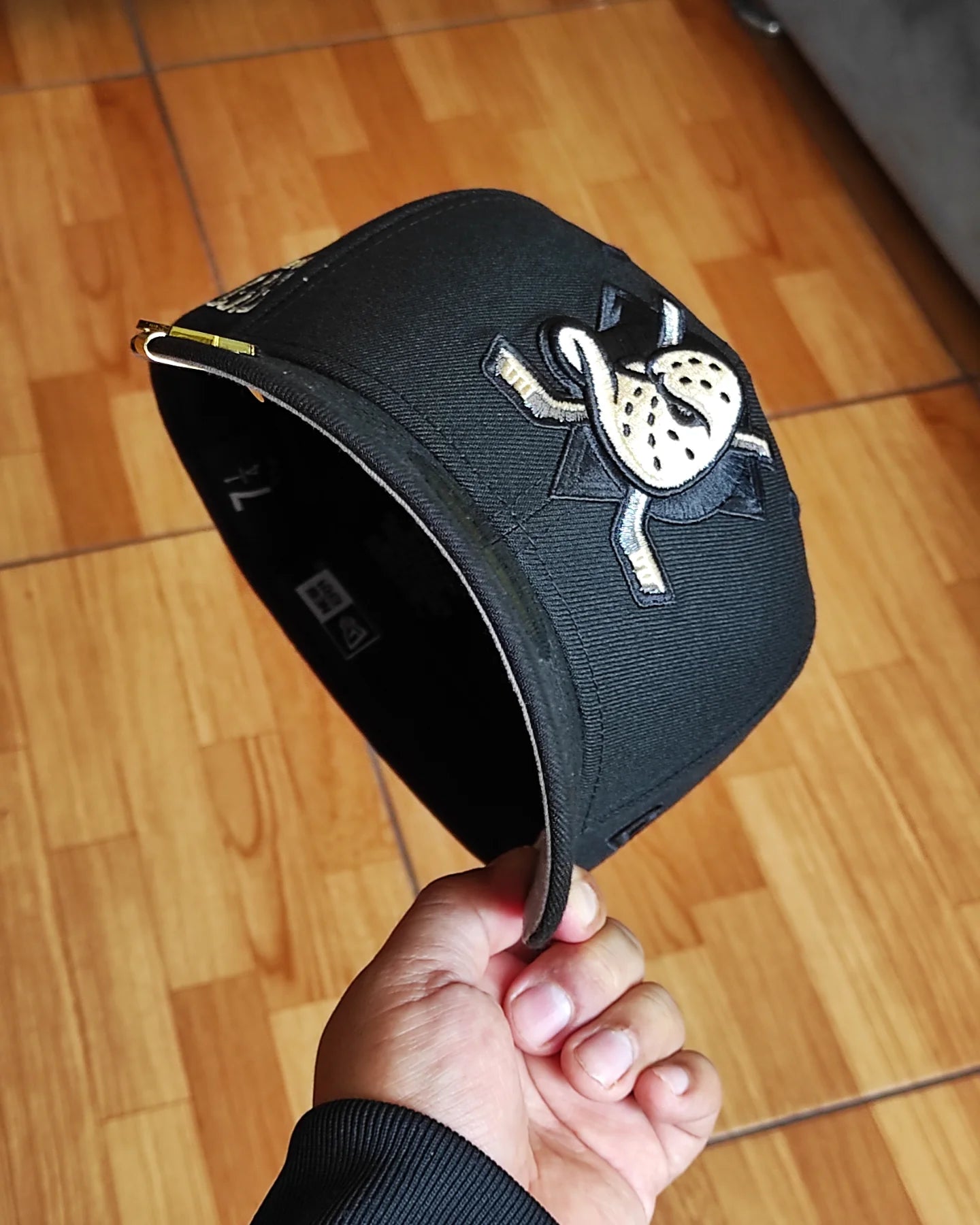 New Era Anaheim Ducks Blackout Prime Edition 59Fifty Fitted Hat