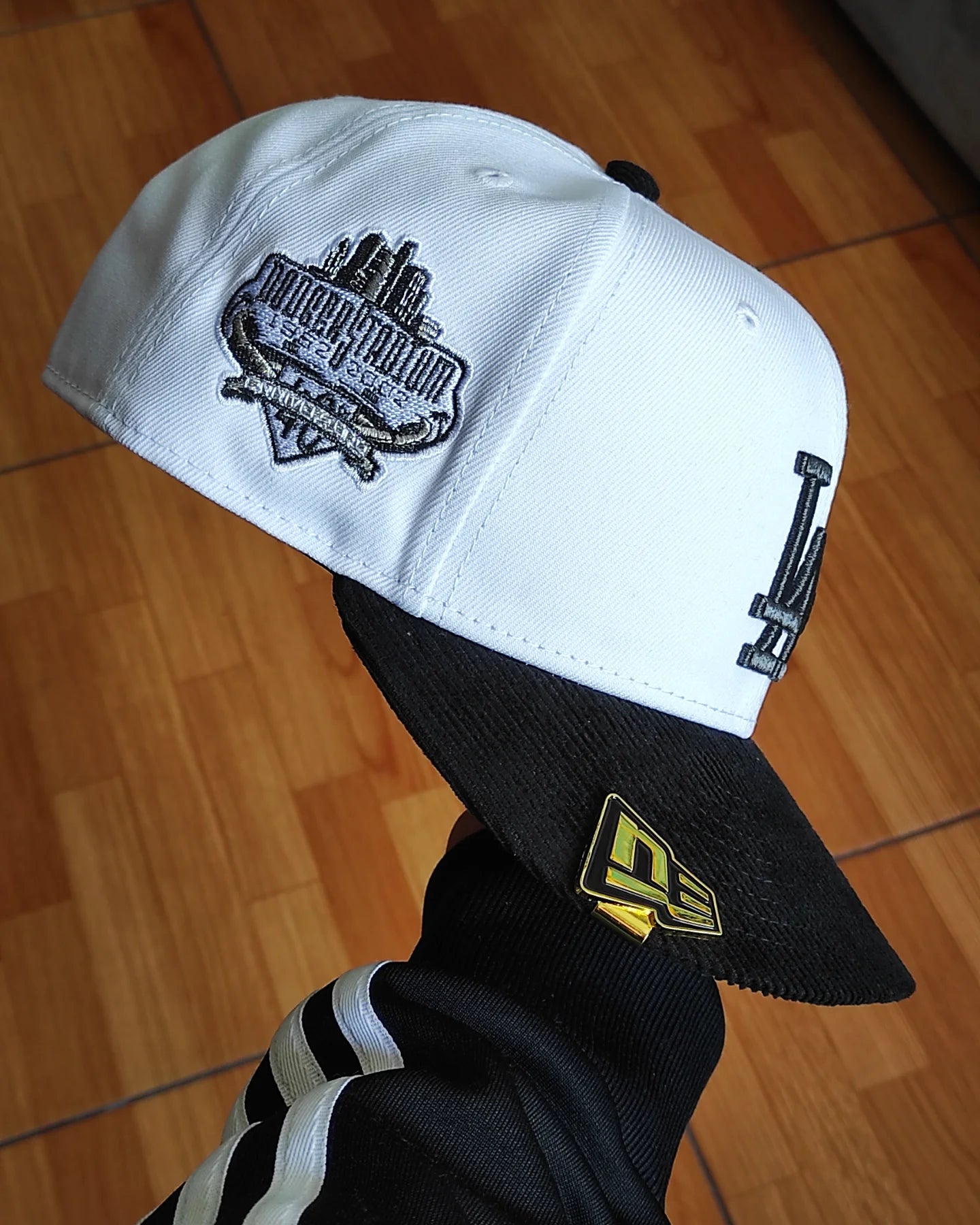 New Era las Los Angeles Dodgers visera corduroy 🌴 two tone black and white 9 FIFTY Snapback