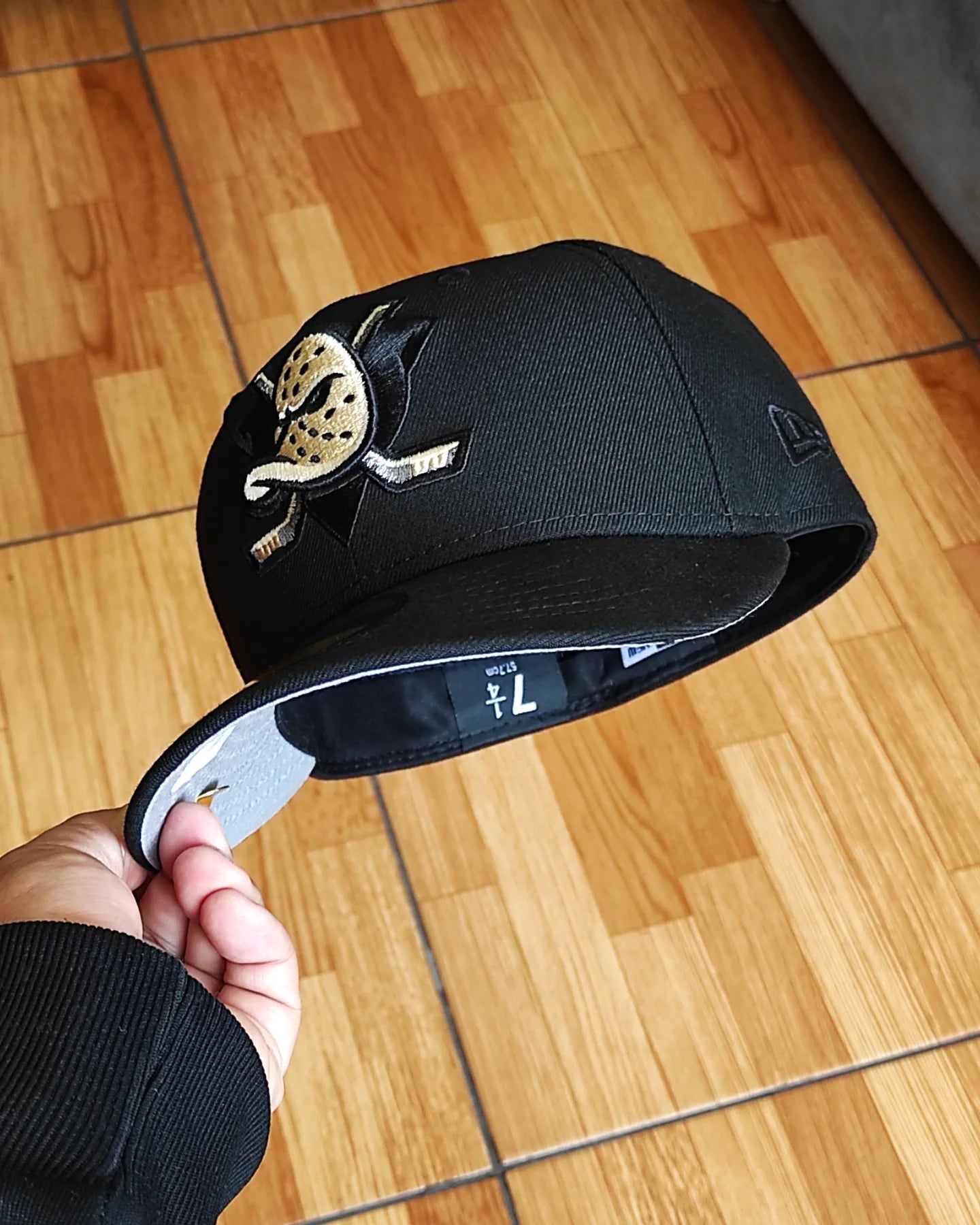 New Era Anaheim Ducks Blackout Prime Edition 59Fifty Fitted Hat