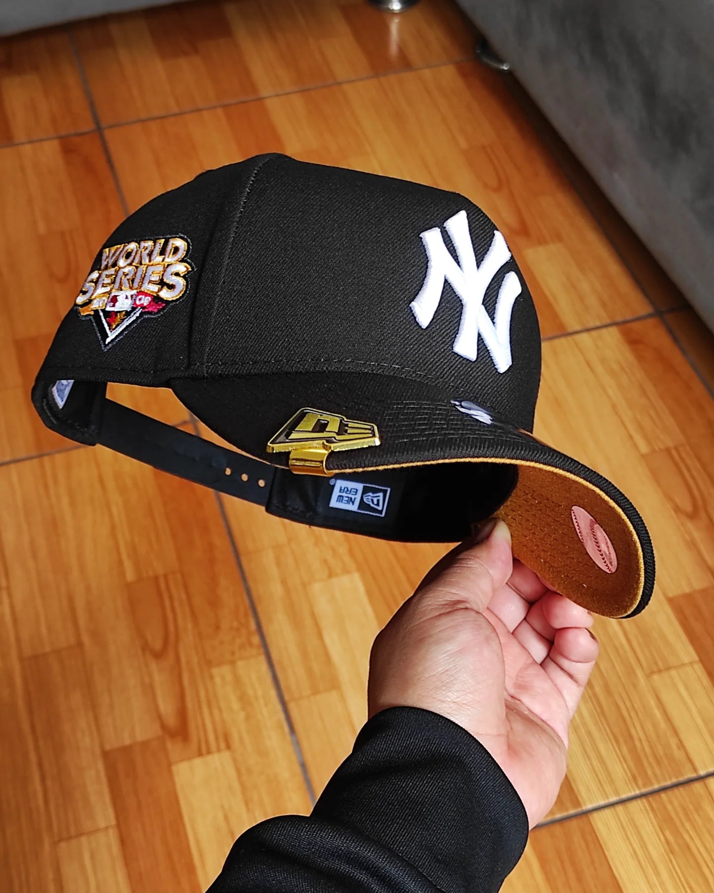 New York Yankees Black 2009 World Series 9Forty A-Frame Snapback