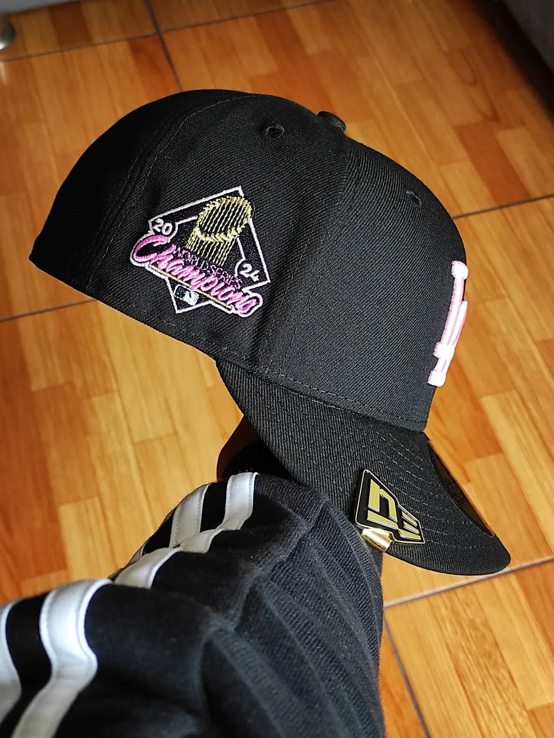 New Era Los Angeles Dodgers world series champions 2024 black pink 59fifty