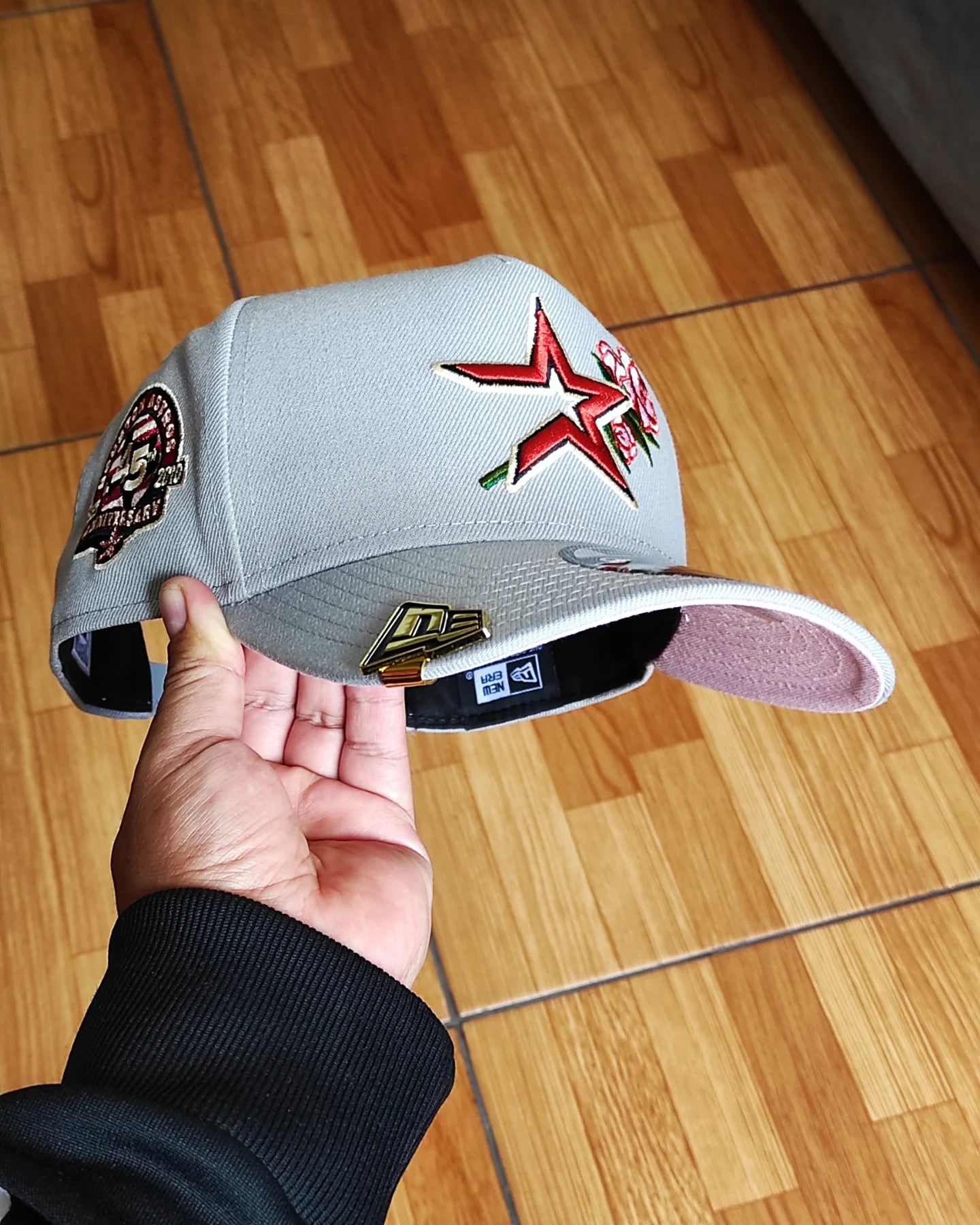 Houston Astros Rose PreCurvada 45th Anniversary New Era 9Fifty A-Frame Snapback