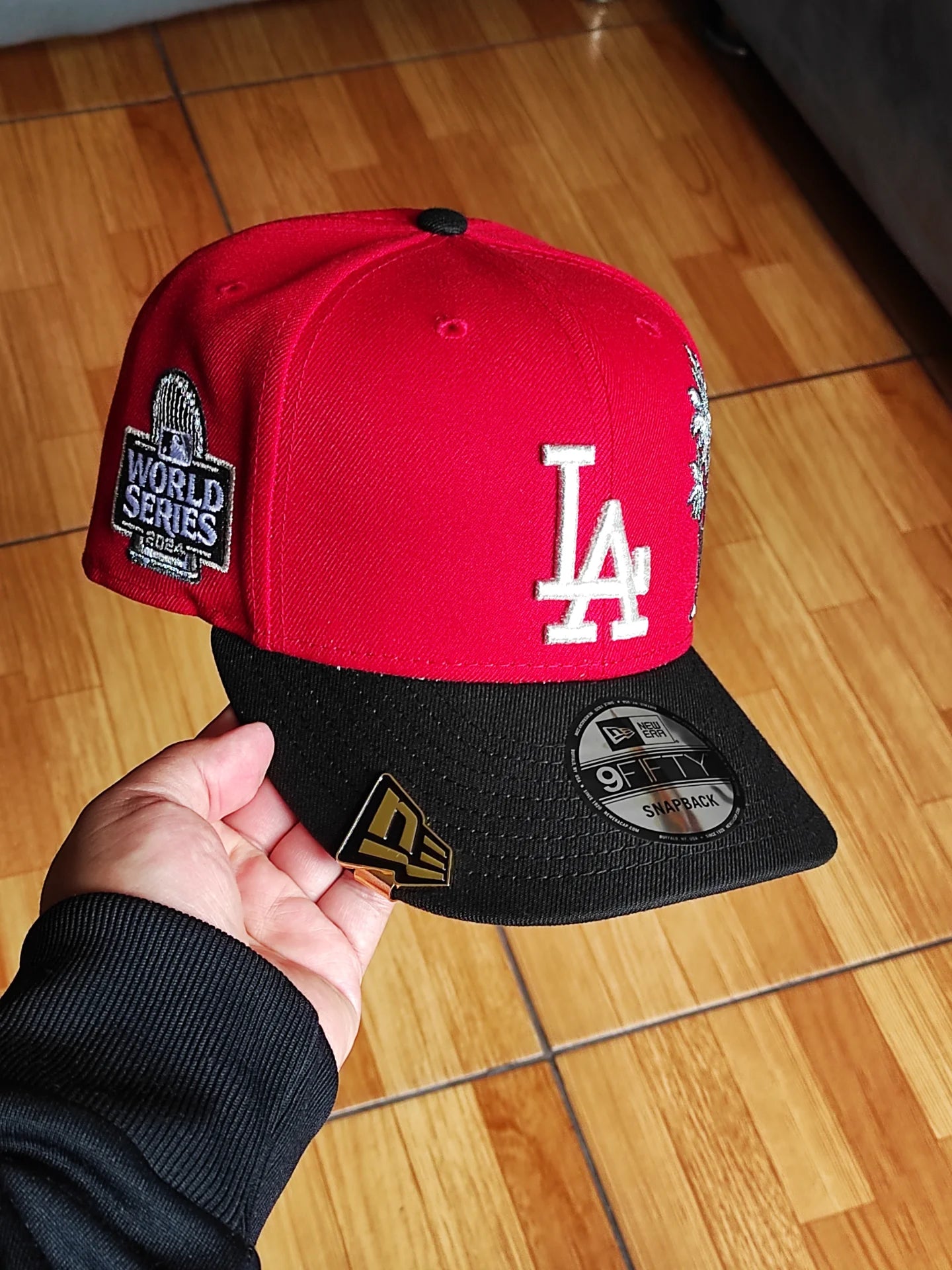 New Era Los Angeles Dodgers palm 🌴two Tone red black 9FIFTY snapback