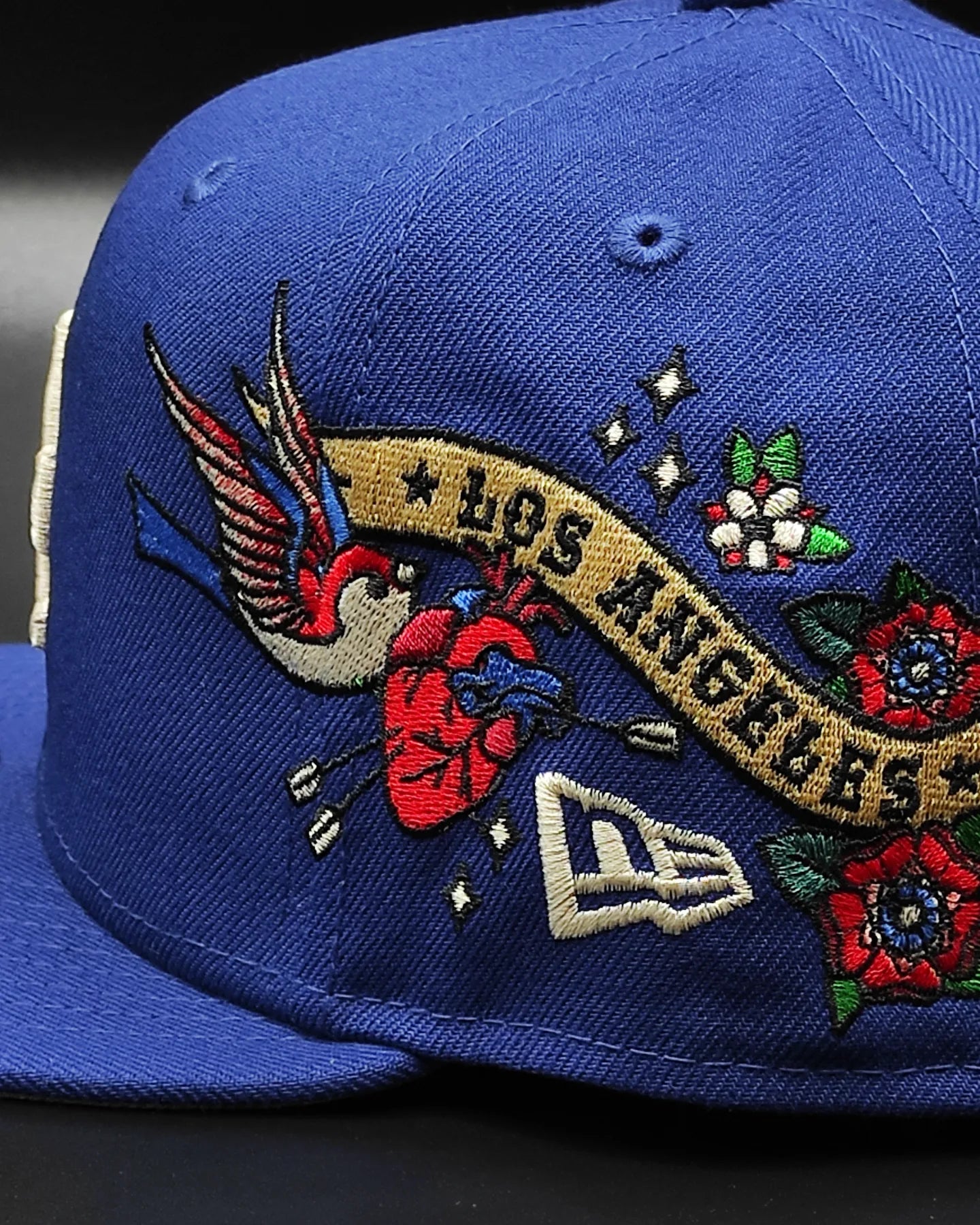 Los Angeles Dodgers Gray Bottom City Art Side Patch New Era 9Fifty Snapback - Royal Blue