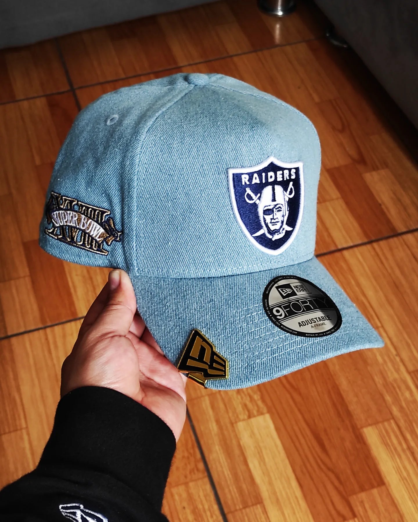 New Era Las Vegas Raiders DENIM👖super Bowll 9FORTY AFRAME