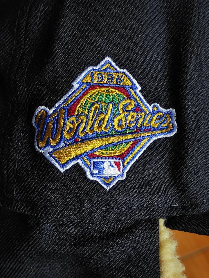 New York Yankees 96 World Series Dogear New Era 59Fifty Fitted - Navy, White, Gray