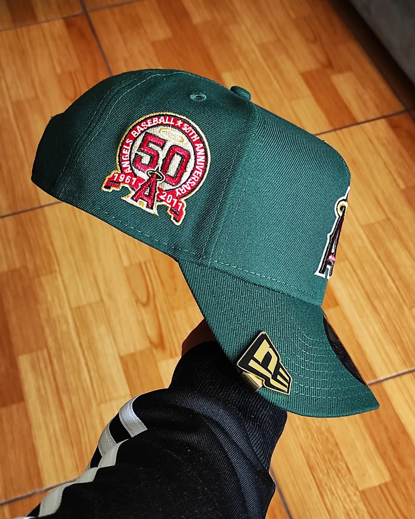 New Era Anaheim Angels 50th aniversario dark green 9FORTY A-FRAME SNAPBACK