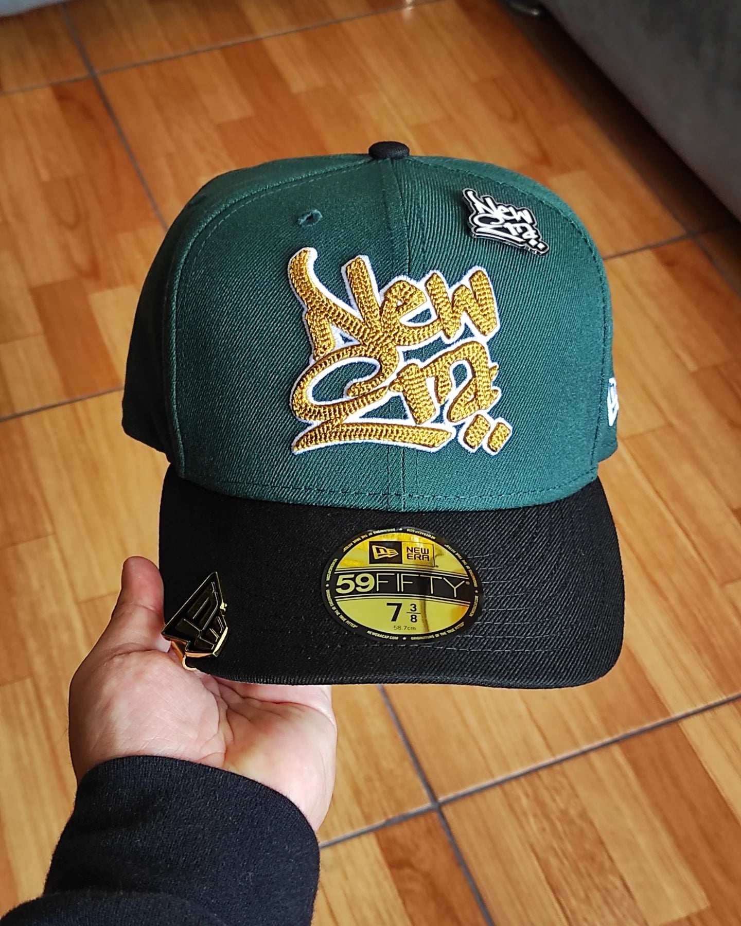 New Era Front script 59fifty fitted