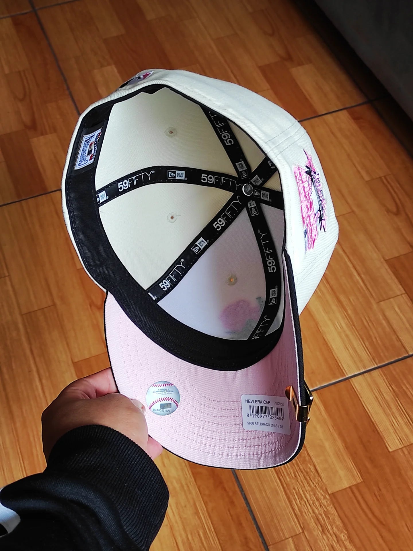 New Era Atlanta braves Rose all Star game Chrome Black / pink edition 59fifty fitted