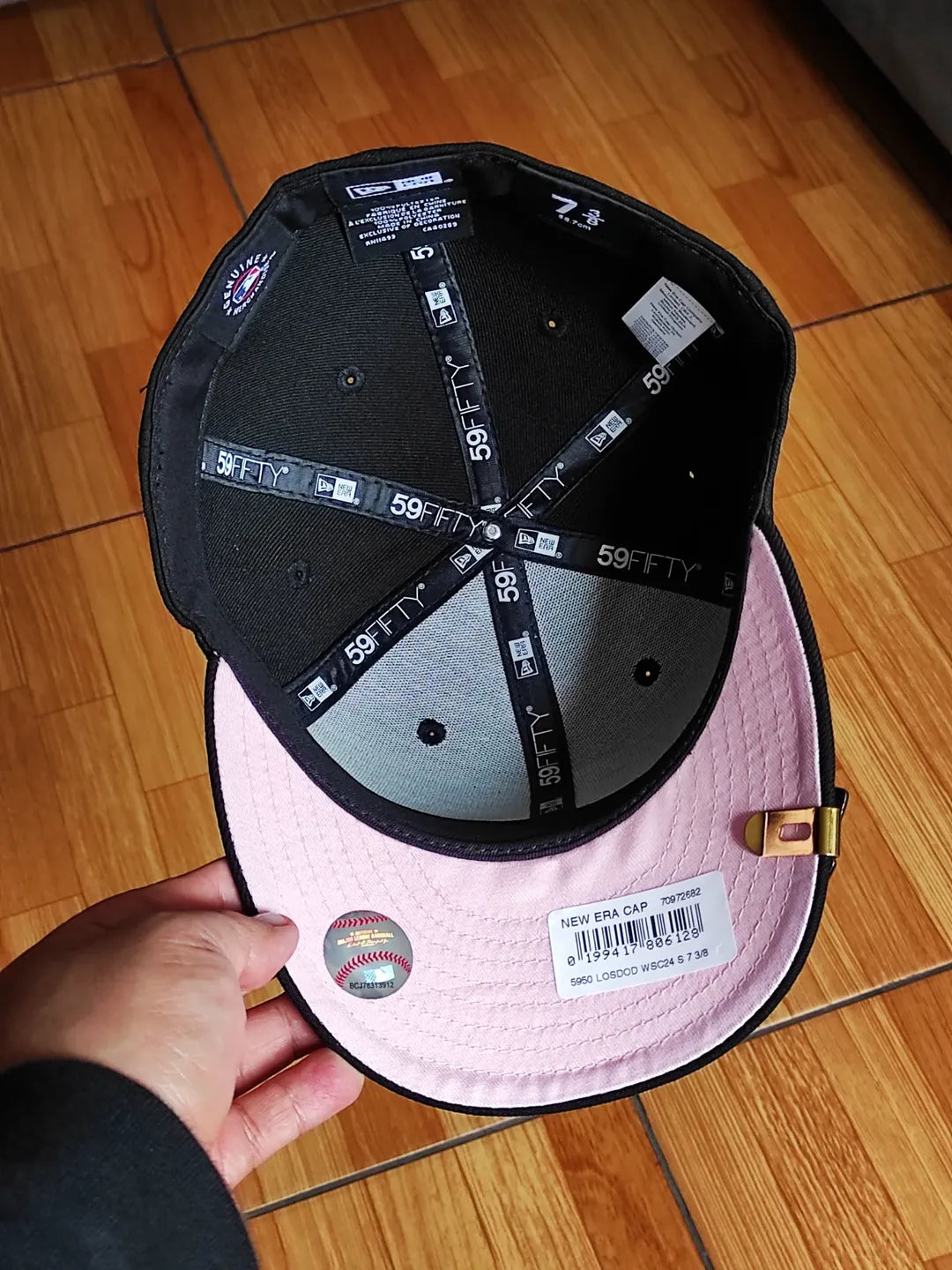 New Era Los Angeles Dodgers world series champions 2024 black pink 59fifty