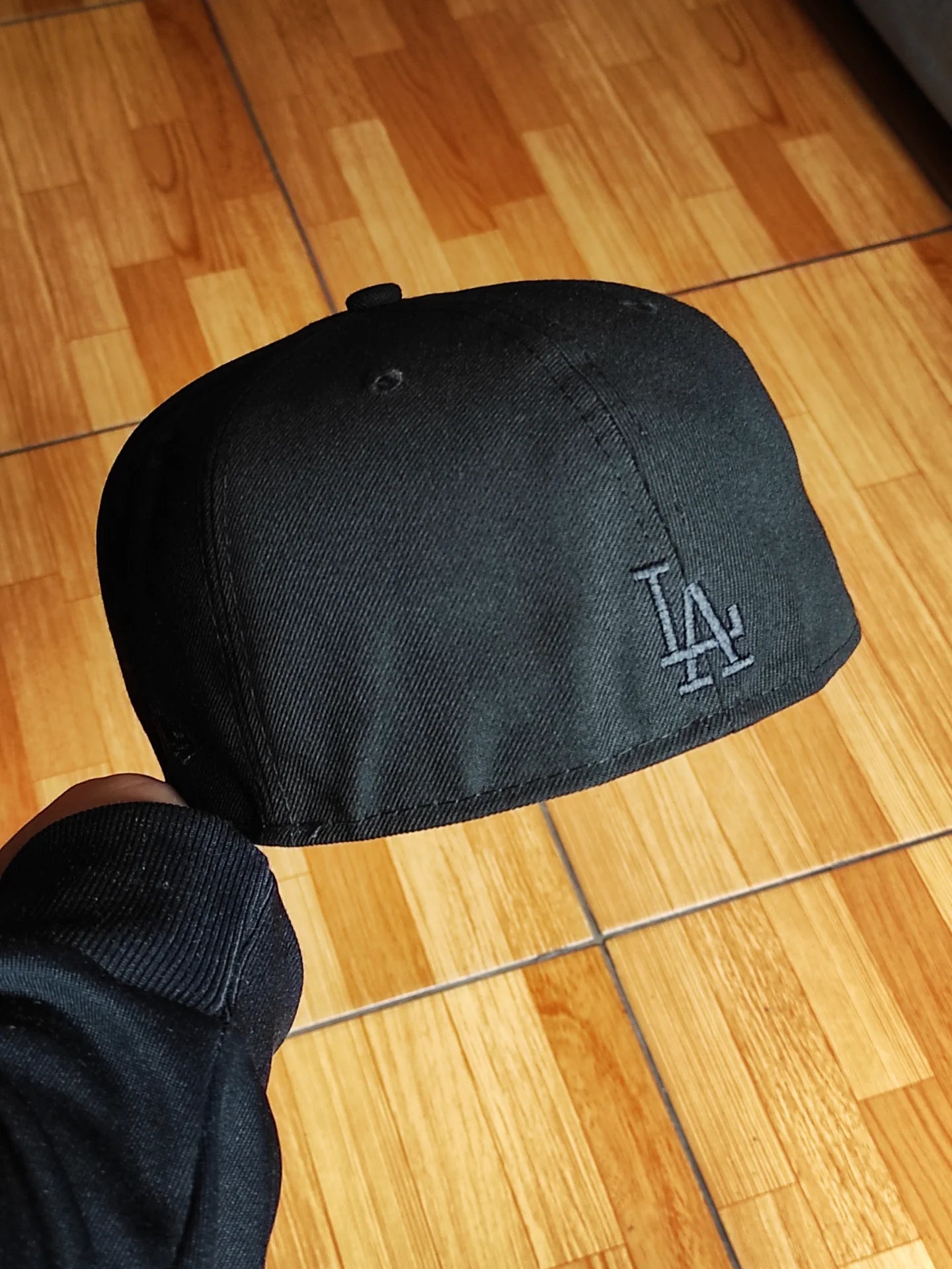 New Era Los Angeles Dodgers 40th Stadium Anniversary Blackout Red Fire Edition 59Fifty Fitted Hat