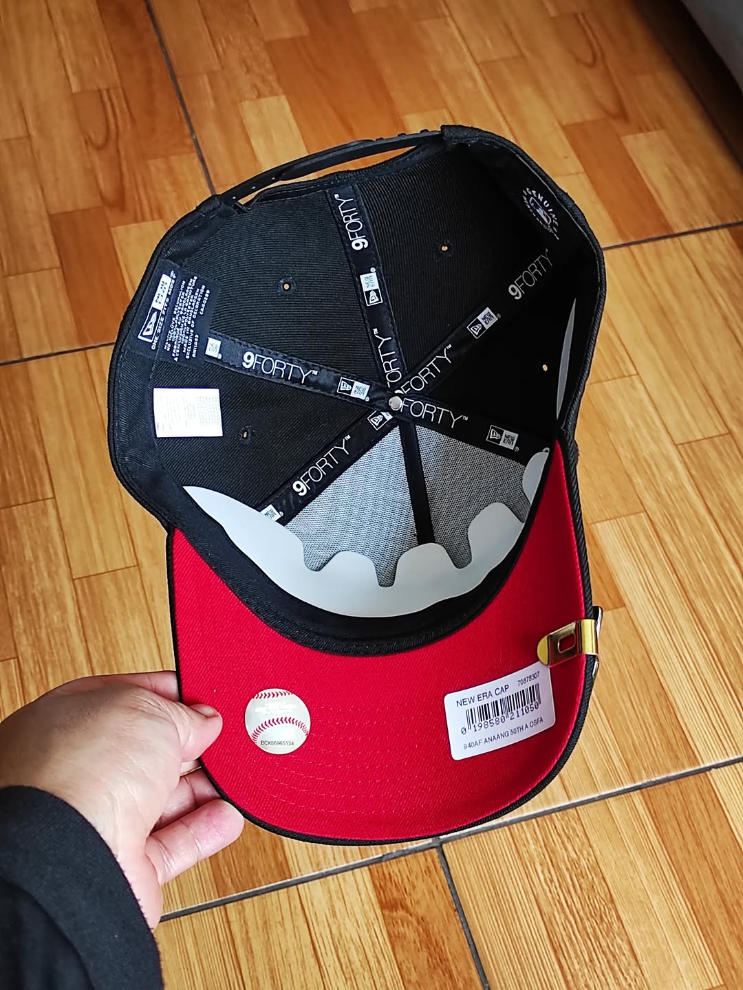 New era Anaheim Angels 50th aniversario black red 9FORTY A-FRAME Snapback