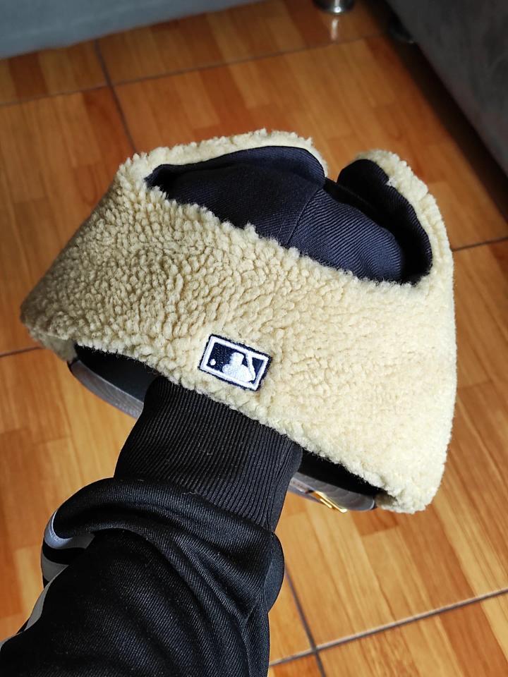 New York Yankees 96 World Series Dogear New Era 59Fifty Fitted - Navy, White, Gray