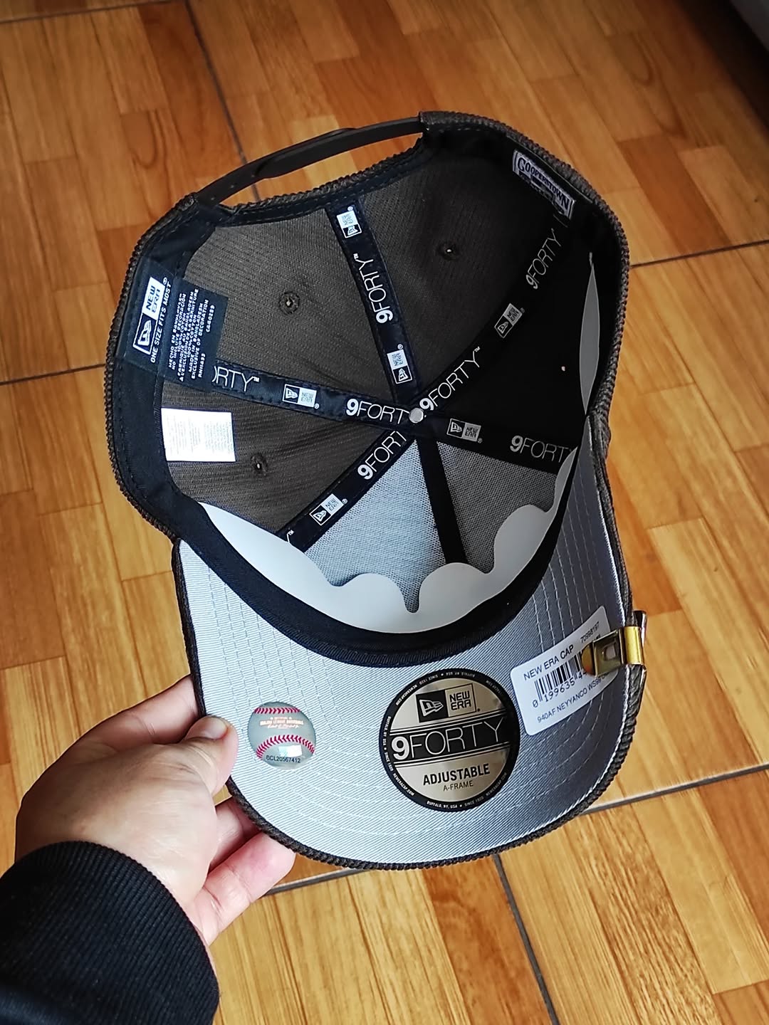 New era New York Yankees World Series 1996 Brown cord. 9FORTY A-FRAME Snapback