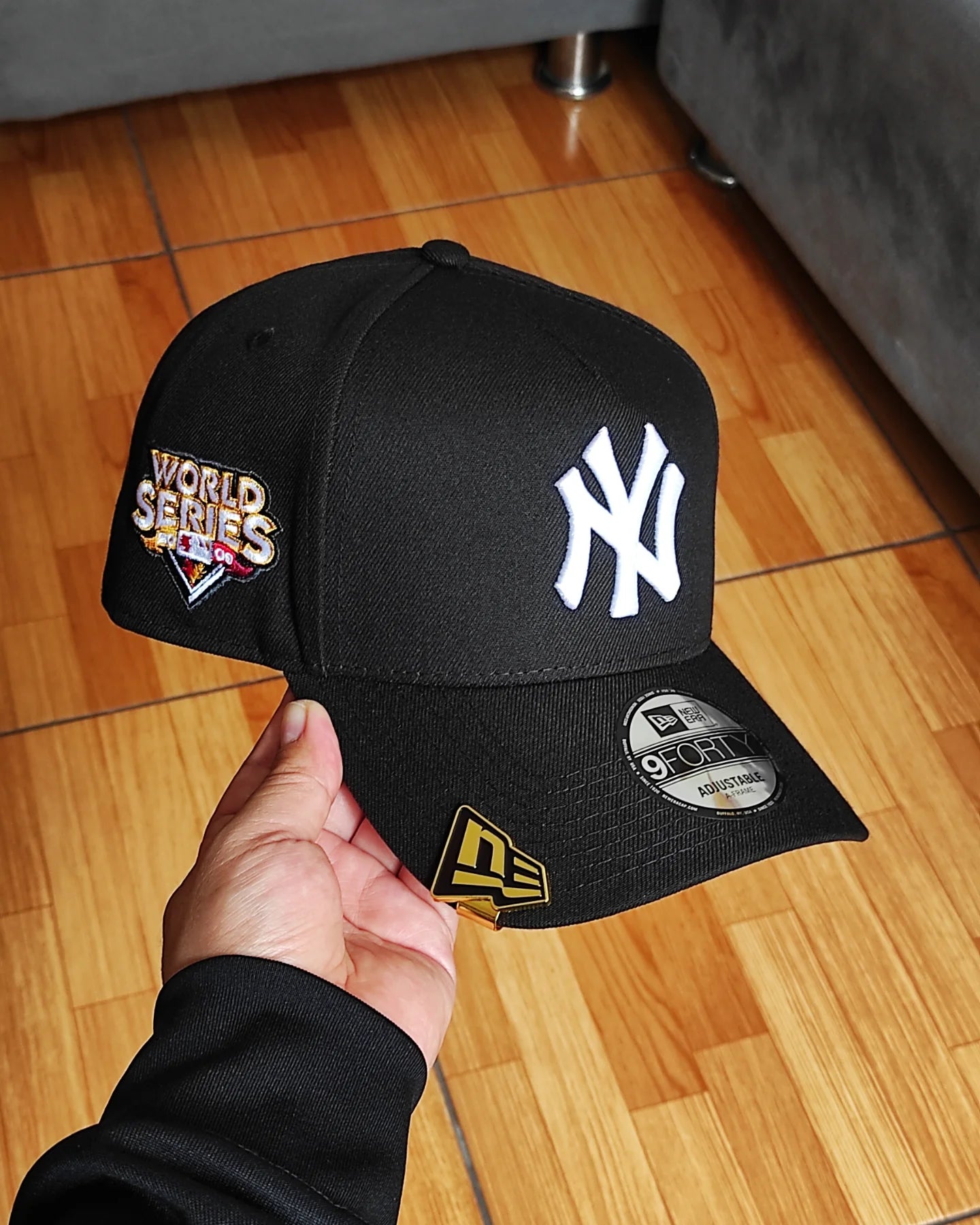 New York Yankees Black 2009 World Series 9Forty A-Frame Snapback