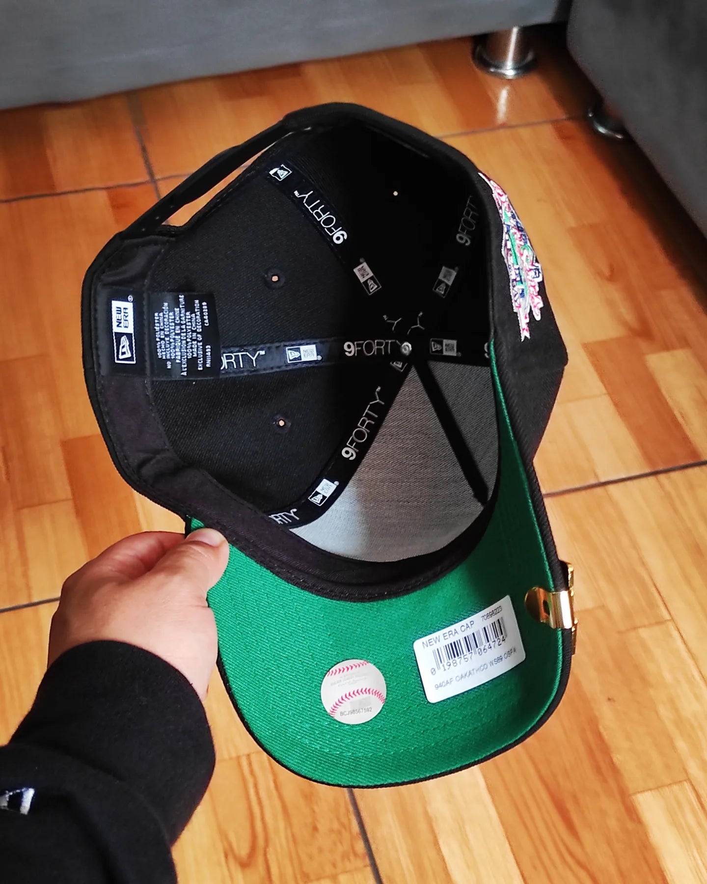 New Era Oakland Athletics World Series 1989 Black Flowers 9Forty A Frame Snapback Hat