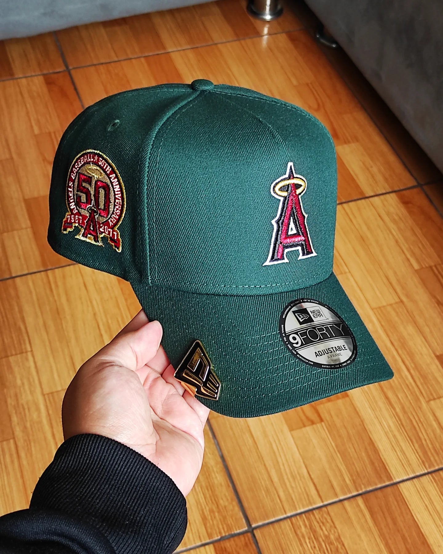 New Era Anaheim Angels 50th aniversario dark green 9FORTY A-FRAME SNAPBACK
