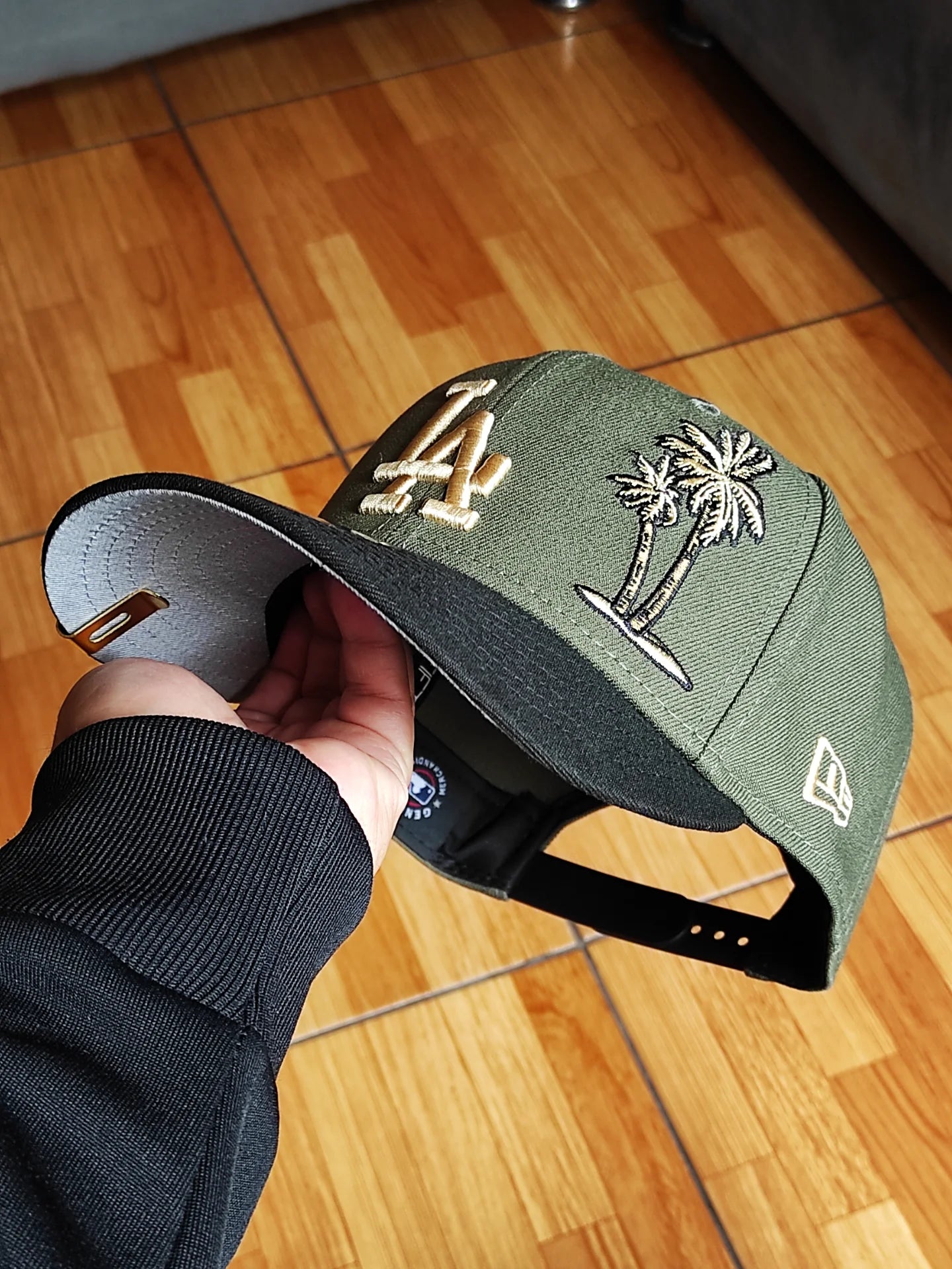 New Era Los Angeles Dodgers palm 🌴two Tone olive black 9FIFTY snapback