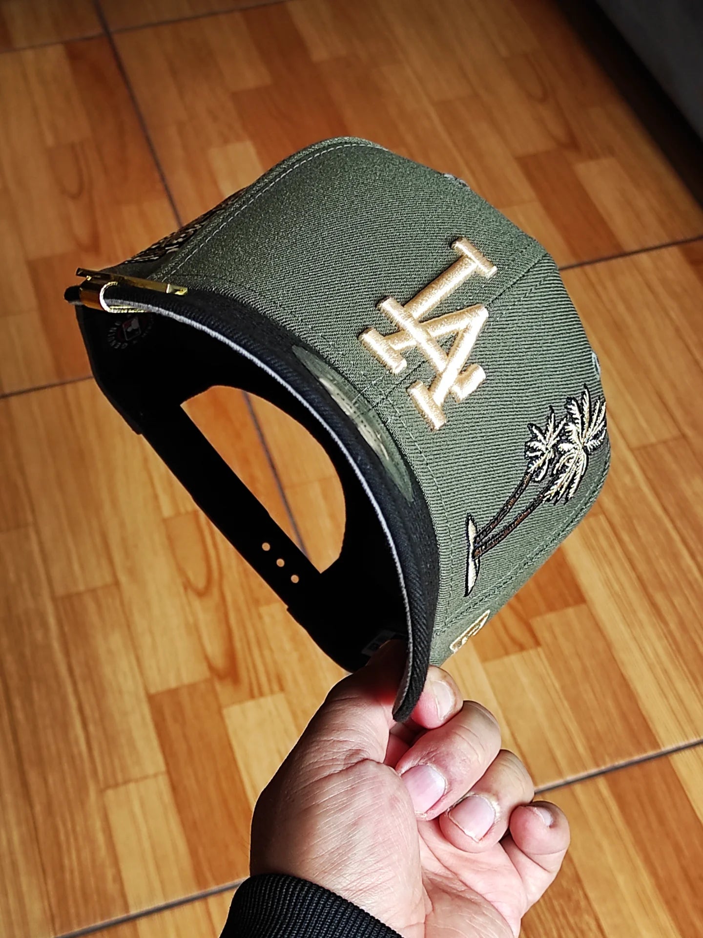 New Era Los Angeles Dodgers palm 🌴two Tone olive black 9FIFTY snapback