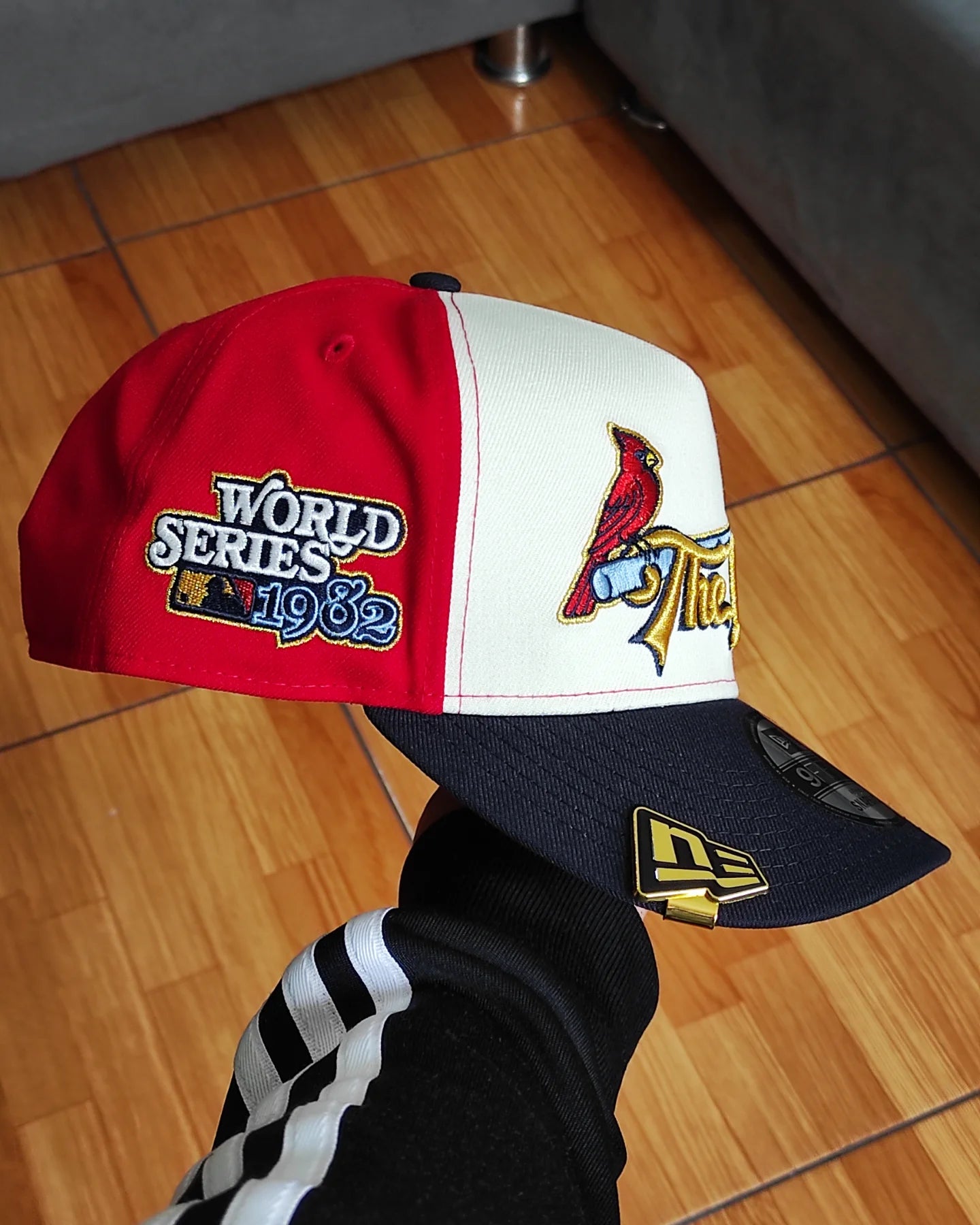 Red St. Louis Cardinals Navy 1982 World Series ñ New Era 9Fifty A-Frame Snapback