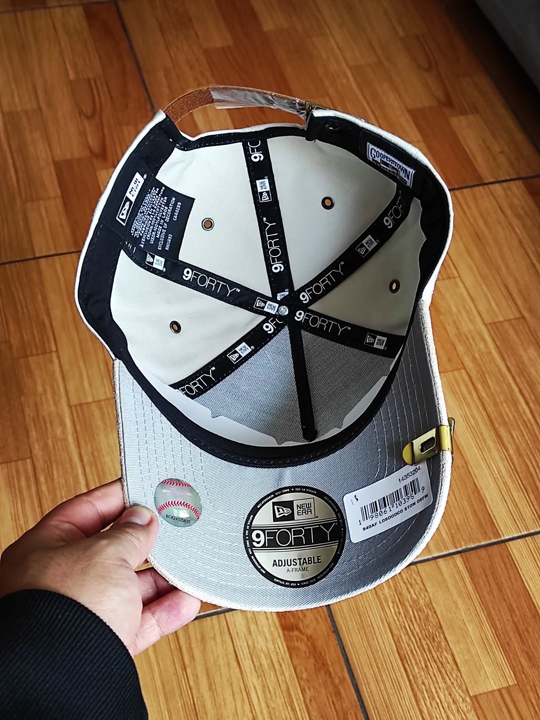 Los Angeles Dodgers'Cream ' 9FORTY A-Frame Strapback New era