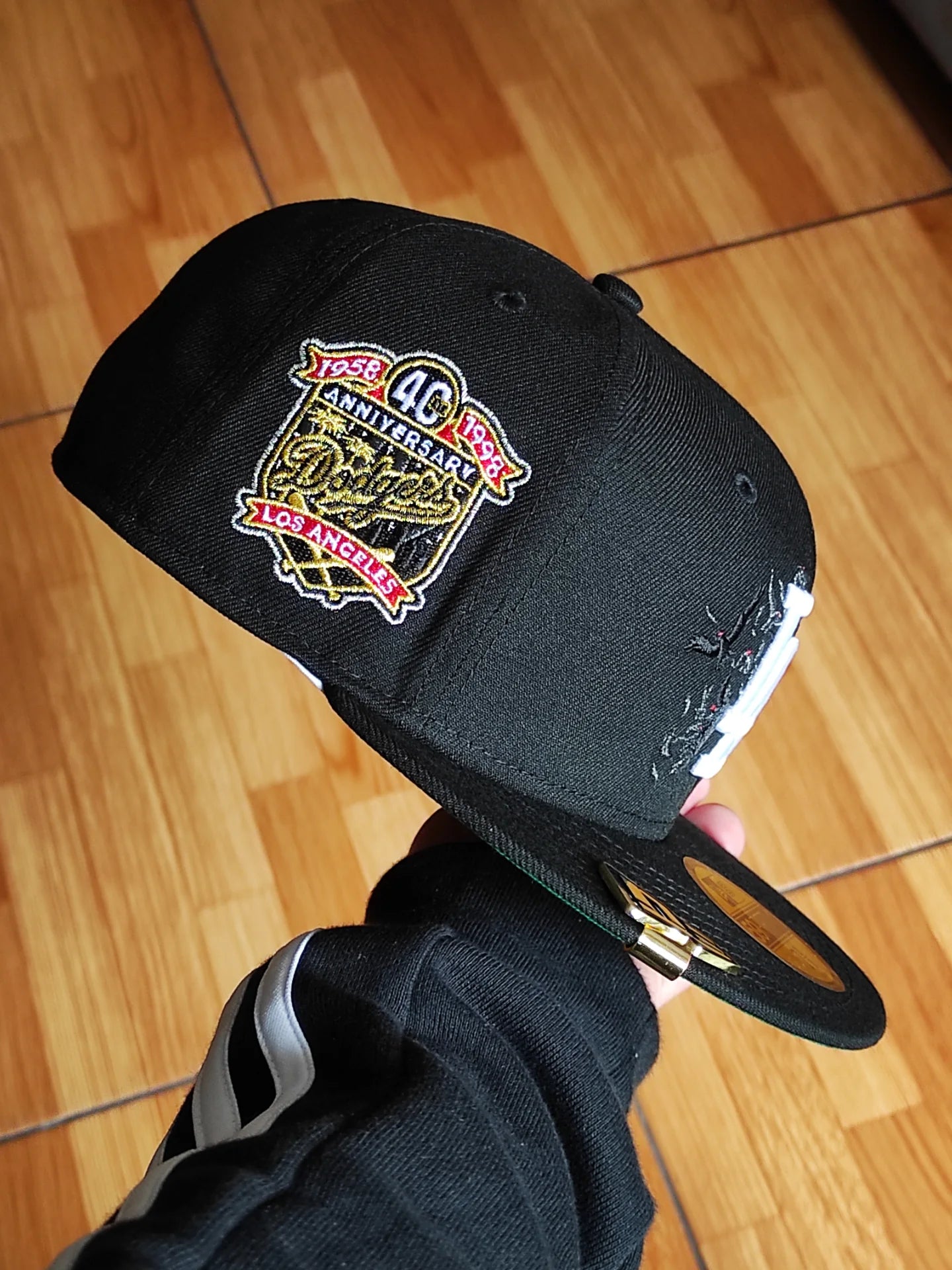 New Era Los Angeles Dodgers 40th Anniversary Black Crows Edition 59Fifty Fitted Hat