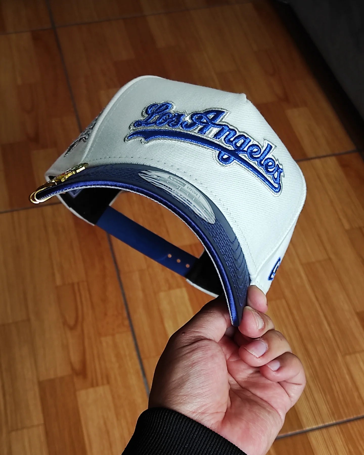 New Era Los Angeles Dodgers Chrome víscera Satinada Two Tone A Frame 9Forty Snapback Hat