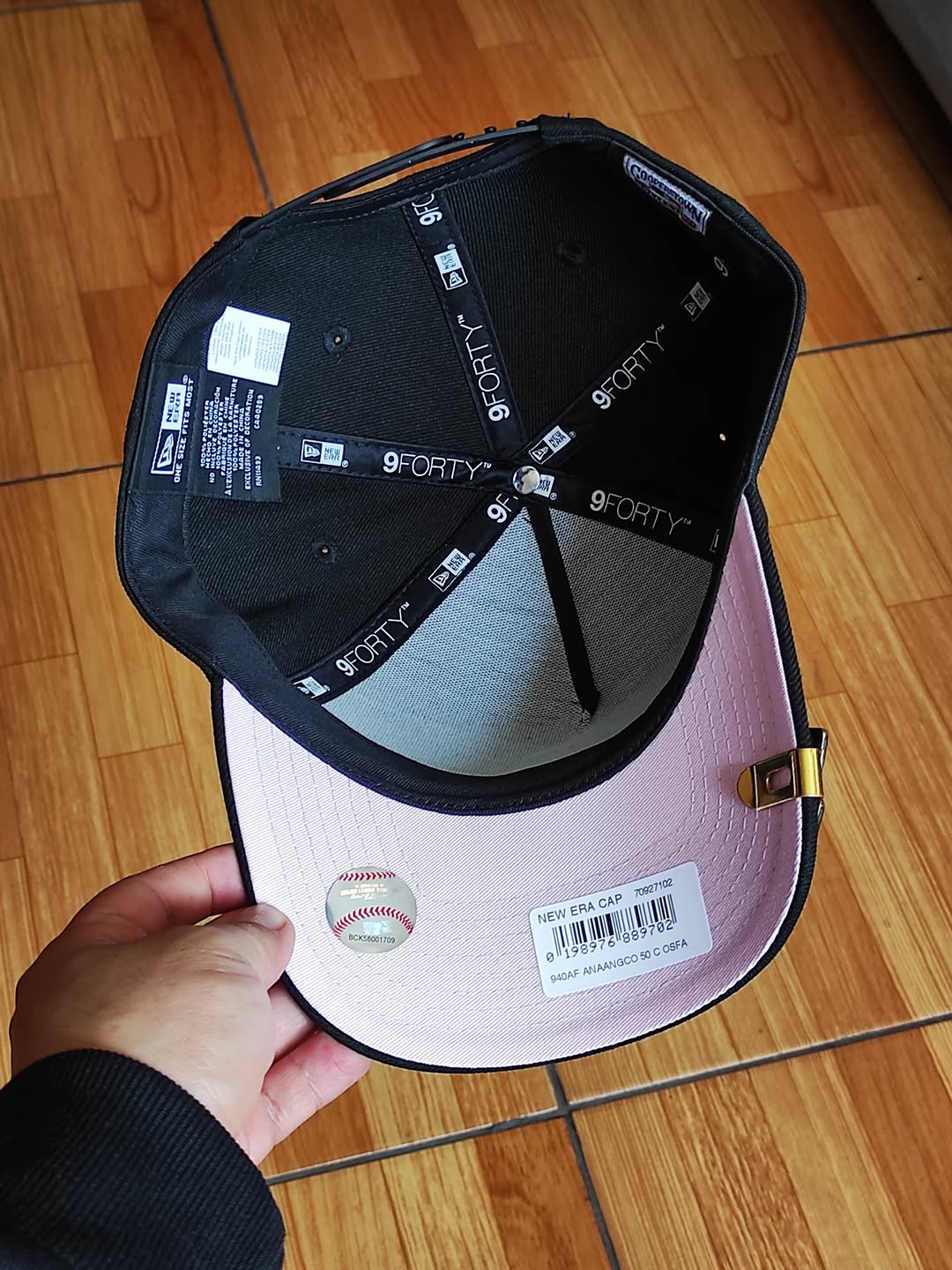 New Era Anaheim Angels 50th Anniversary Pink Edition 9Forty A Frame Snapback Hat