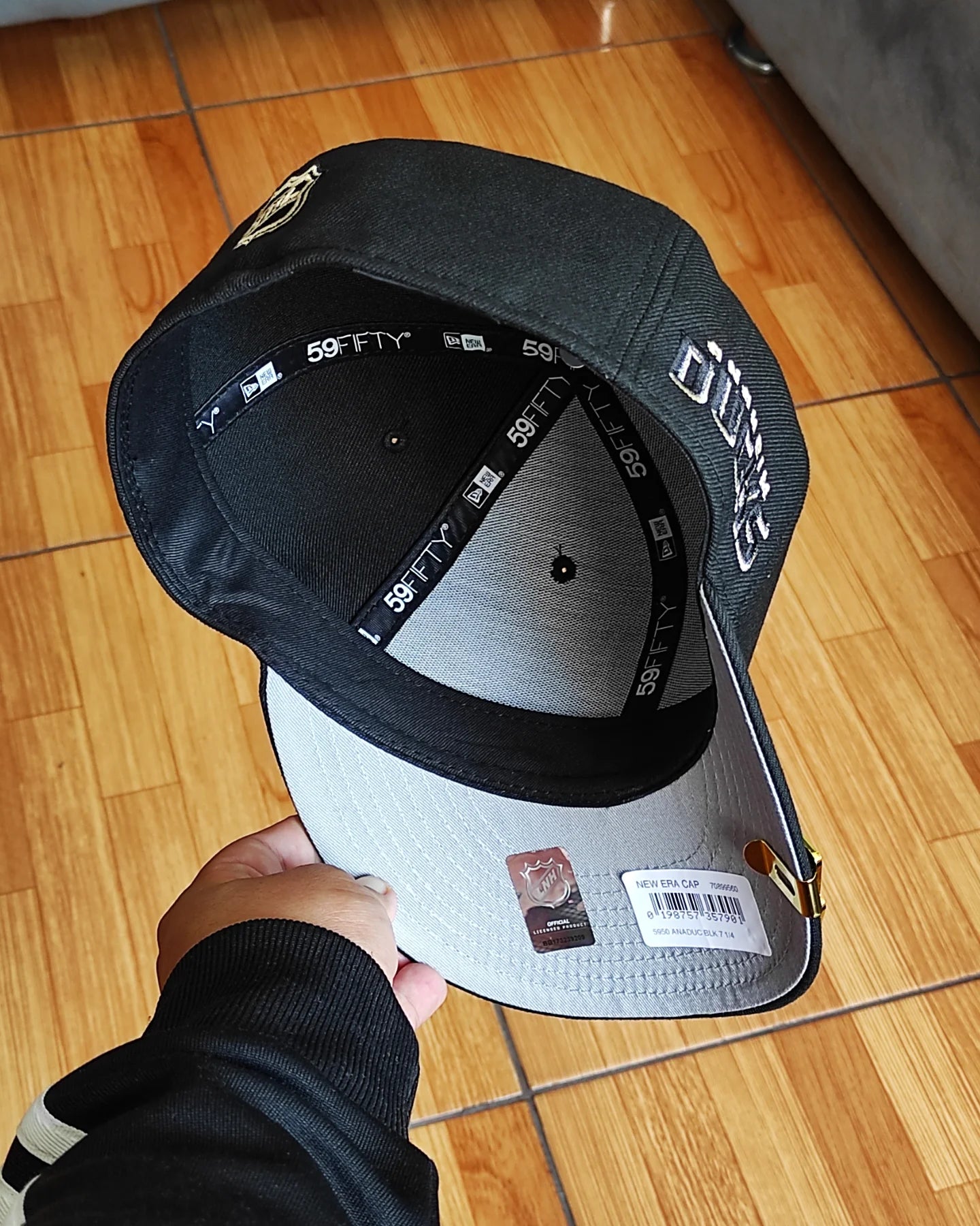 New Era Anaheim Ducks Blackout Prime Edition 59Fifty Fitted Hat