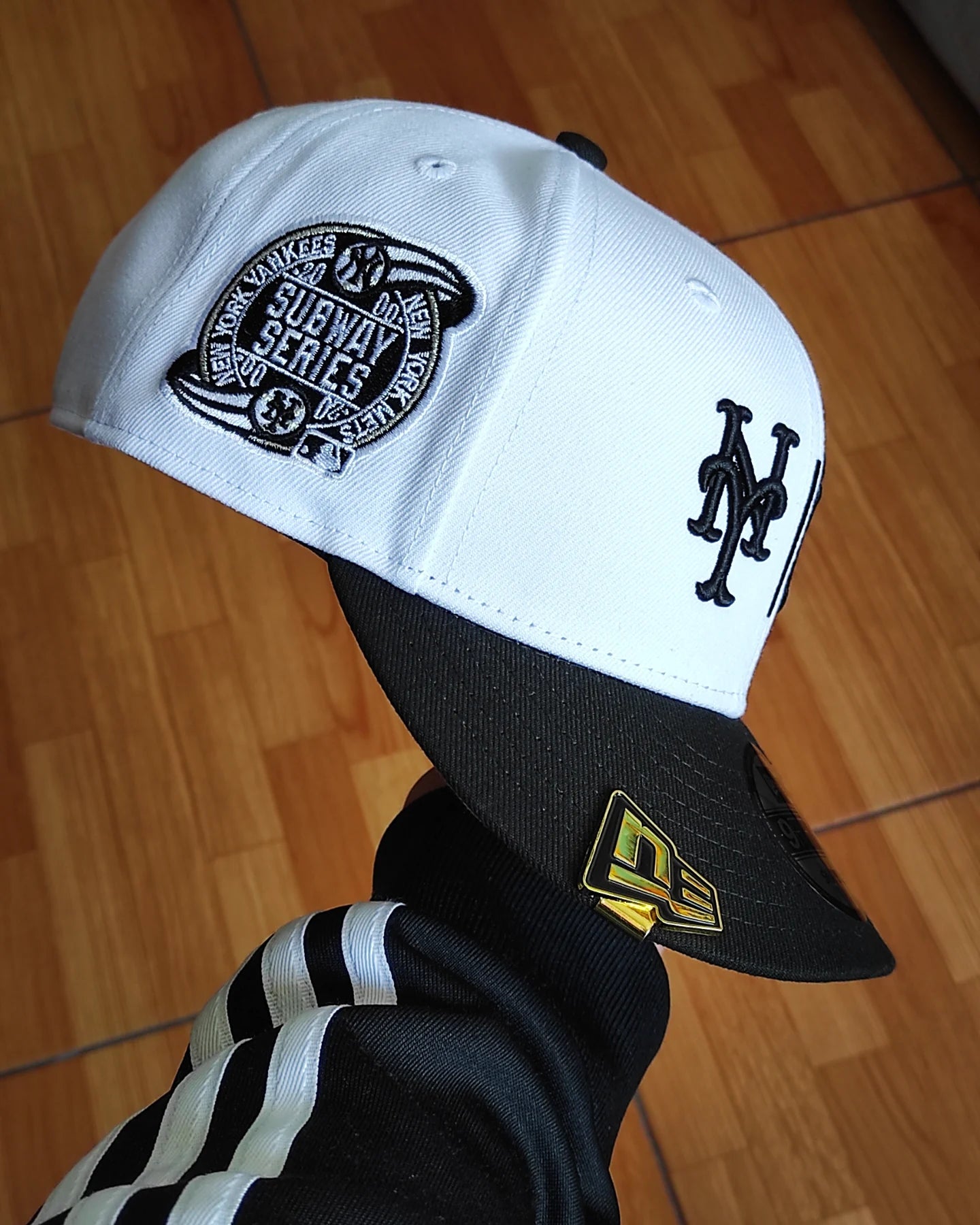 New Era New York Yankees vs Mets Subway Series black and White 9 FIFTY Snapback