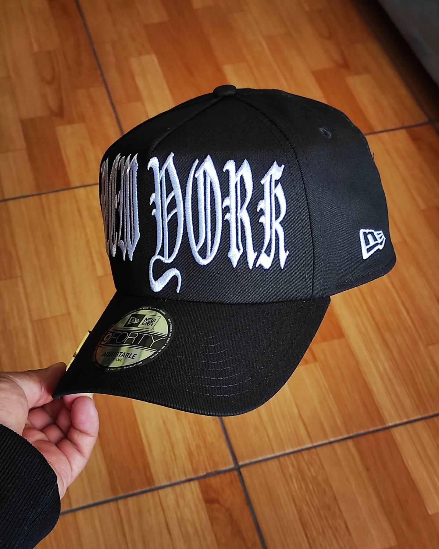 New York Yankees ' Gothic ' 9FORTY A-Frame Snapback