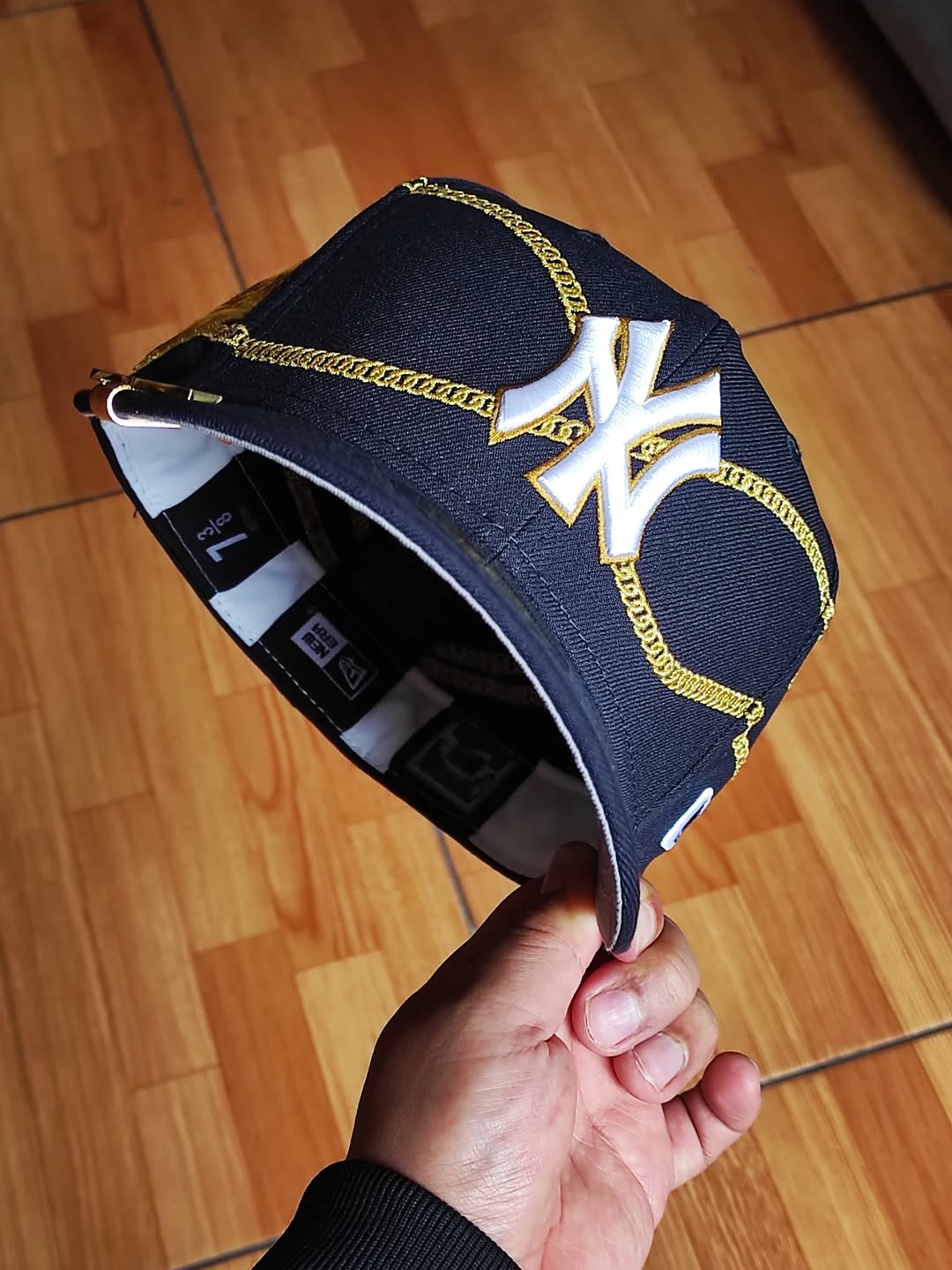 New Era New York Yankees chain✨️ wrap Navy 59FIFTY Fitted