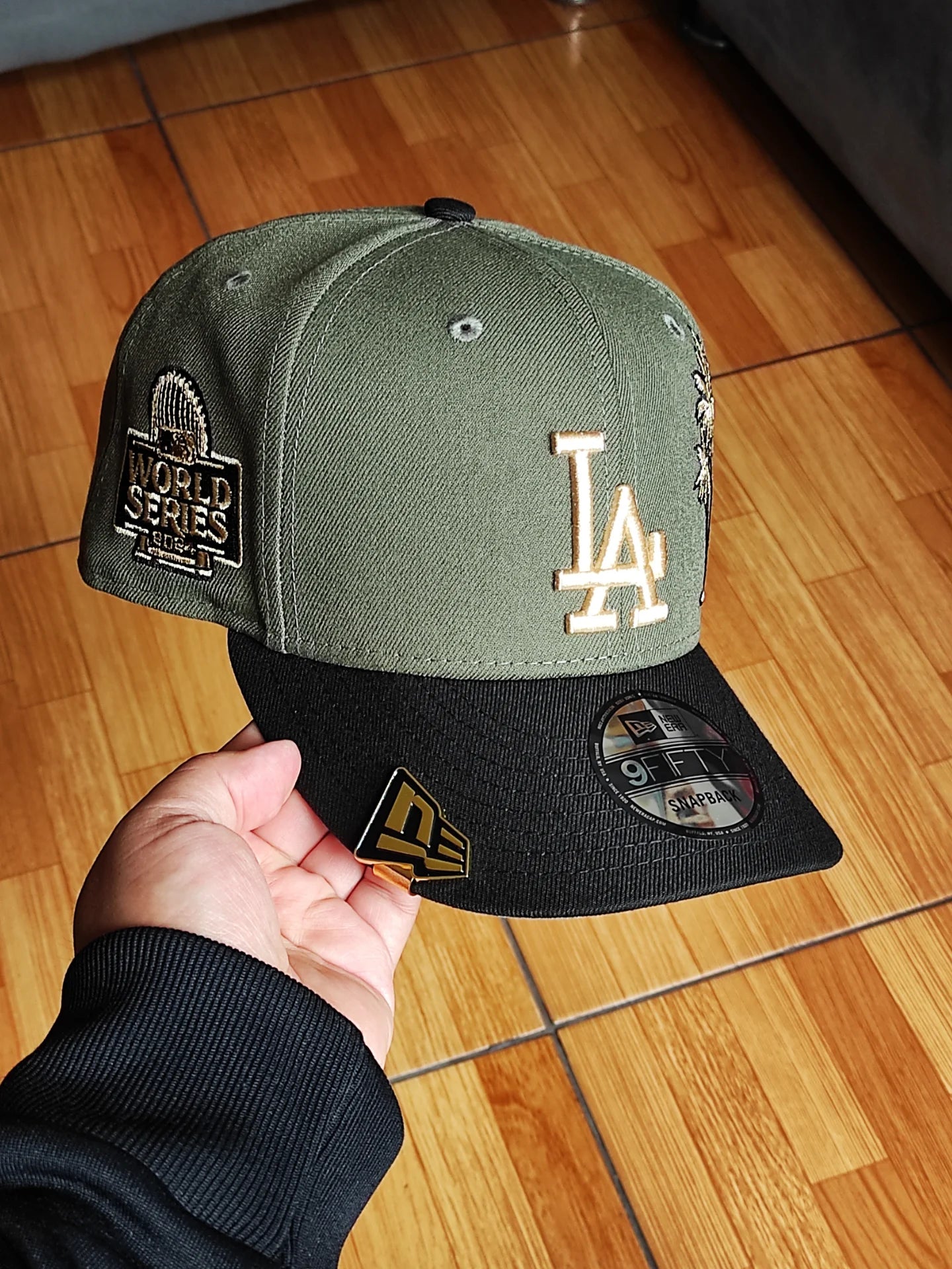 New Era Los Angeles Dodgers palm 🌴two Tone olive black 9FIFTY snapback