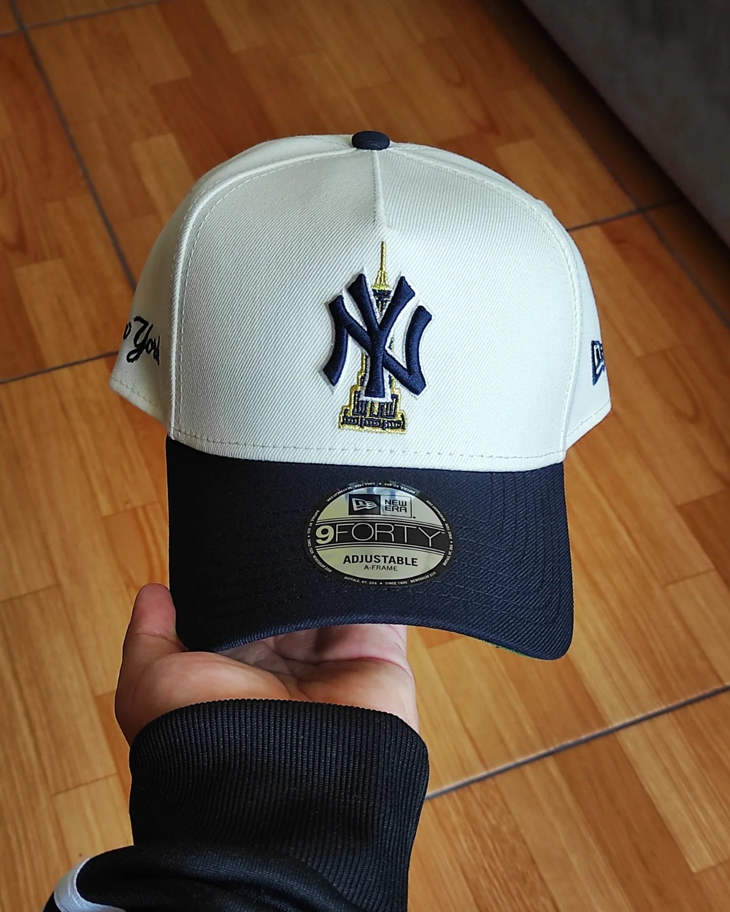 New Era New York Yankees State two Tone Chrome Navy 9 FORTY A-FRAME