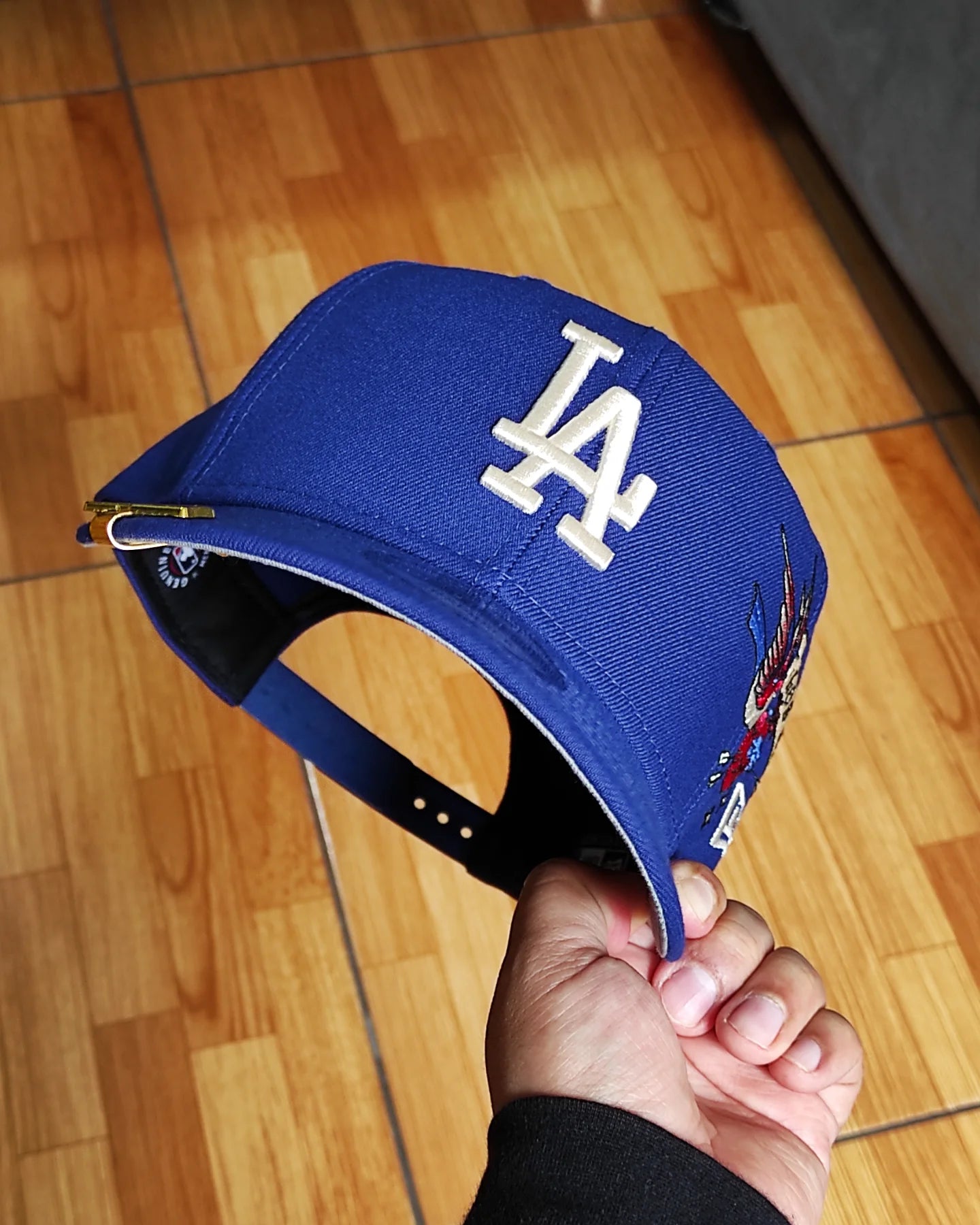Los Angeles Dodgers Gray Bottom City Art Side Patch New Era 9Fifty Snapback - Royal Blue