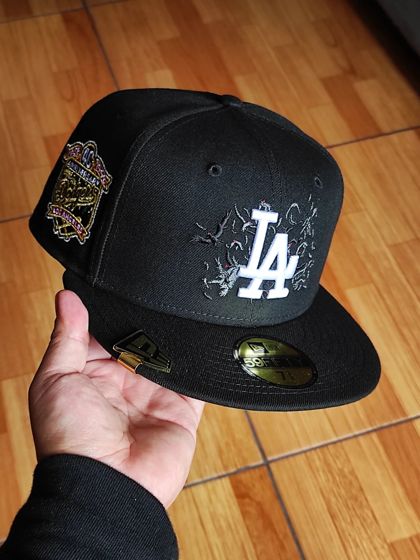 New Era Los Angeles Dodgers 40th Anniversary Black Crows Edition 59Fifty Fitted Hat
