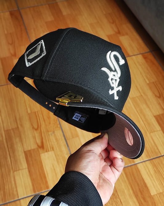 New Era Chicago White Sox  Black  Edition A Frame 9Fifty Snapback