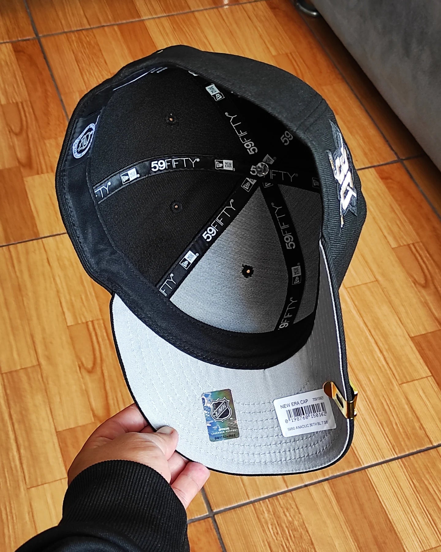 New Era Anaheim Ducks 30th Anniversary Black Prime Edition 59Fifty Fitted Hatp